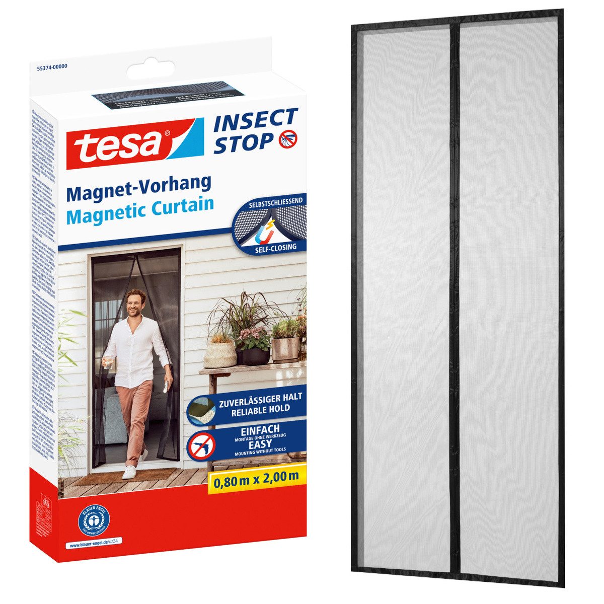 Insektenschutz-Vorhang Insect Stop Magnetvorhang selbstschließend, S - 0,80 m x 2,00 m