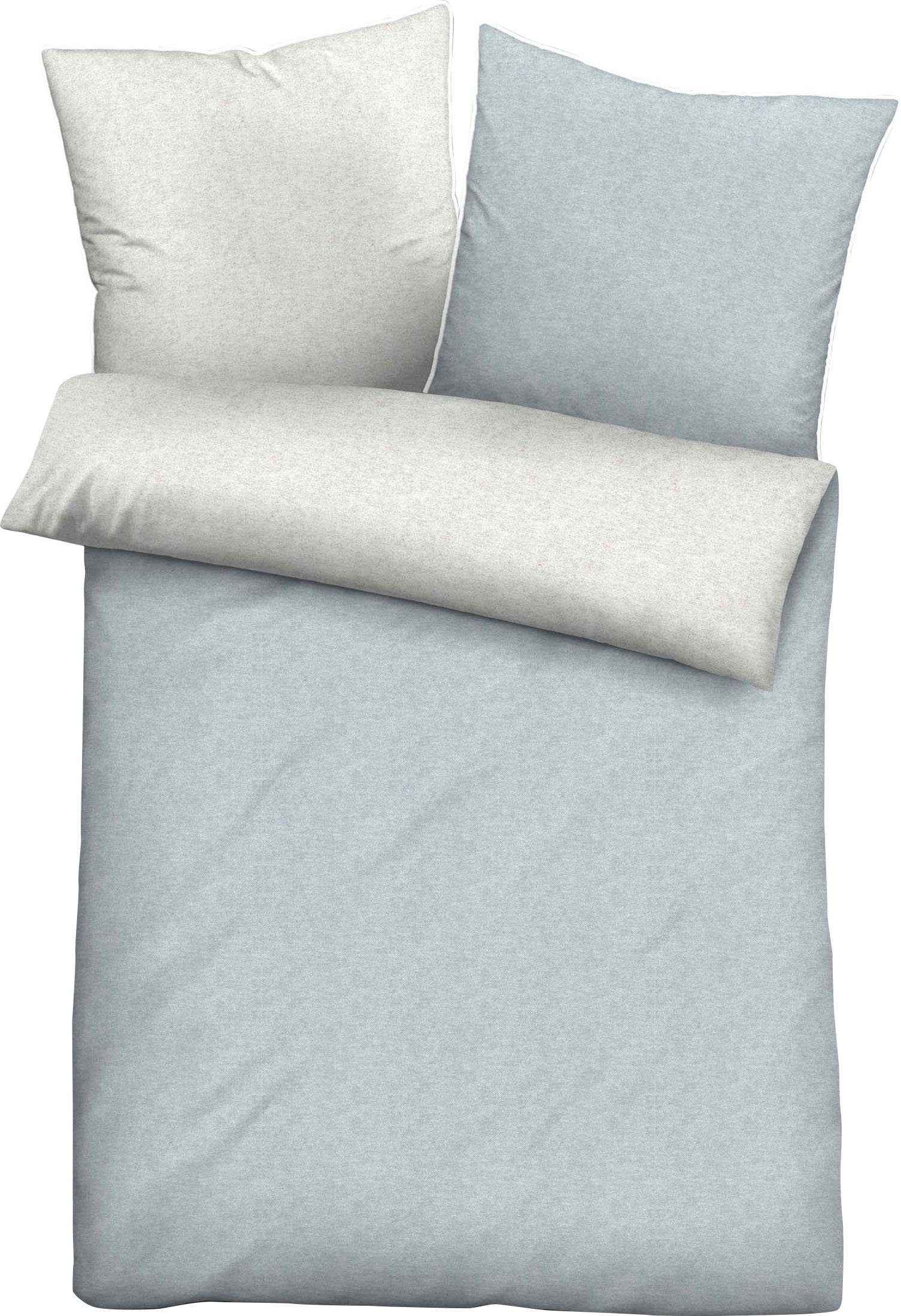 Biberna Wendebettwäsche Hermal, Flanell, 2 teilig, Flanell in Melangeoptik, Winterbettwäsche, Made in Germany. Reduzierter Preis € 42,93. Unverbindliche Preisempfehlung € 59,95