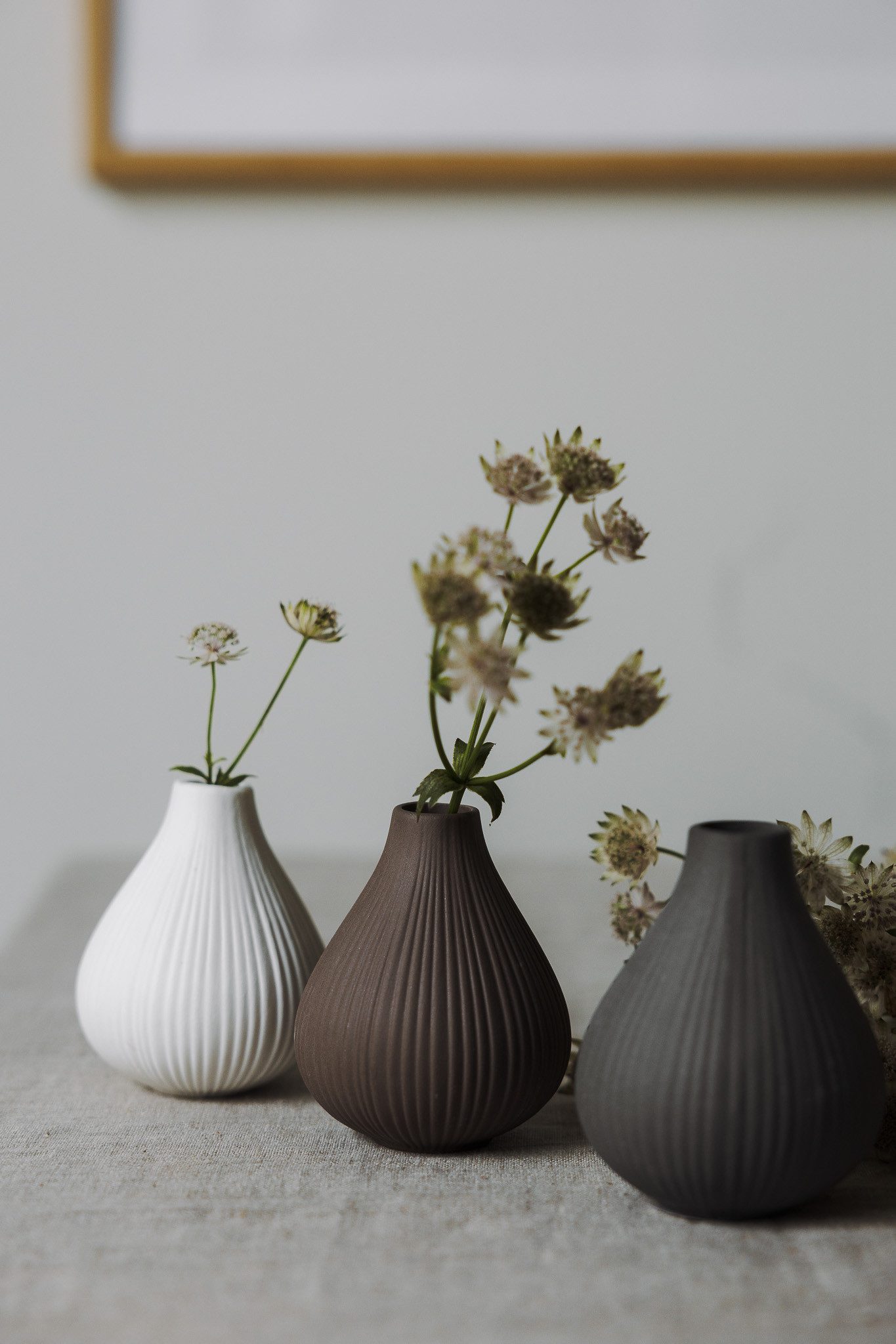 Storefactory Scandinavia Dekovase Vase EKENÄS S braun, Ø8x9cm