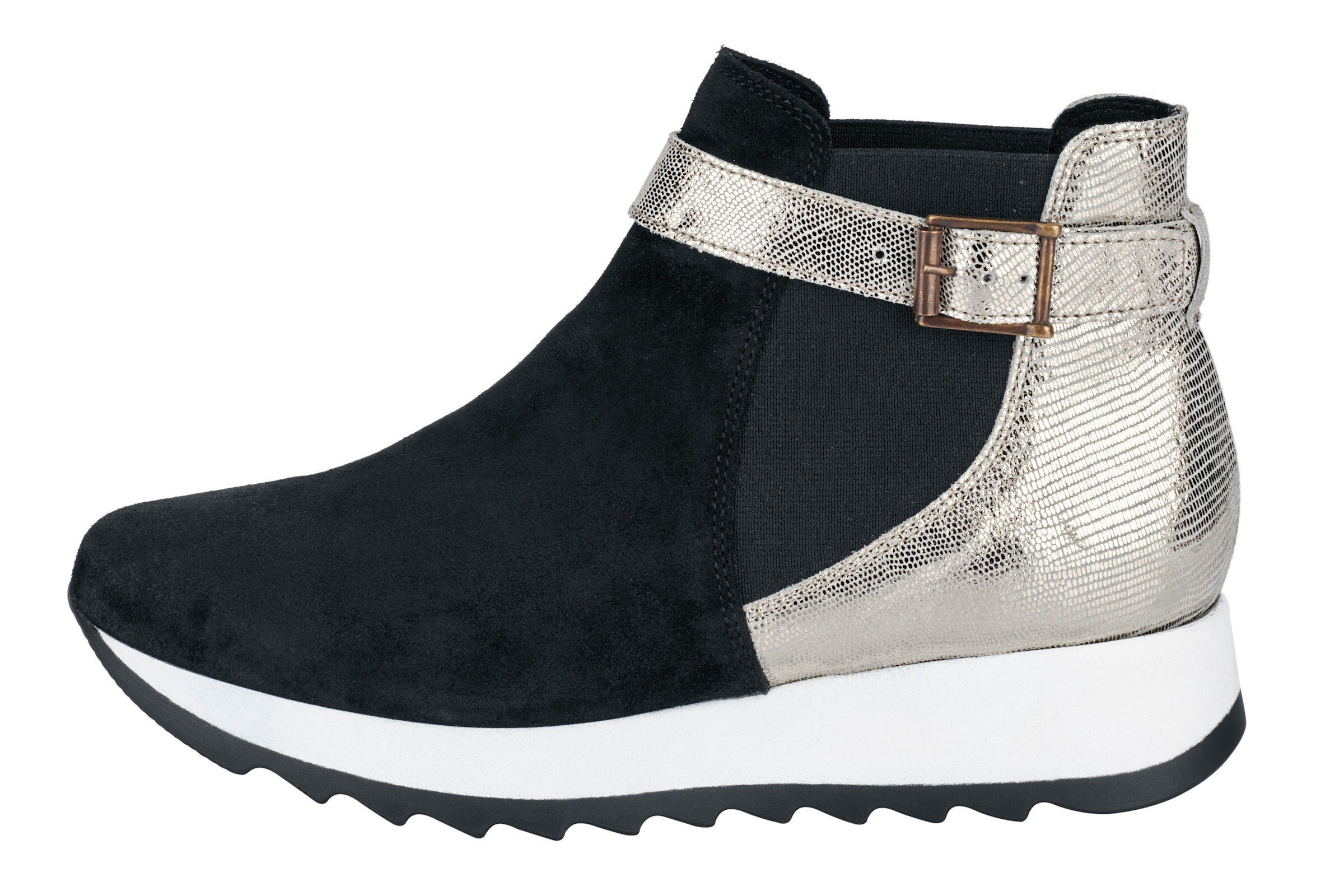 heine Stiefelette Stiefelette Stretcheinsatz, weiche Polsterung günstig online kaufen