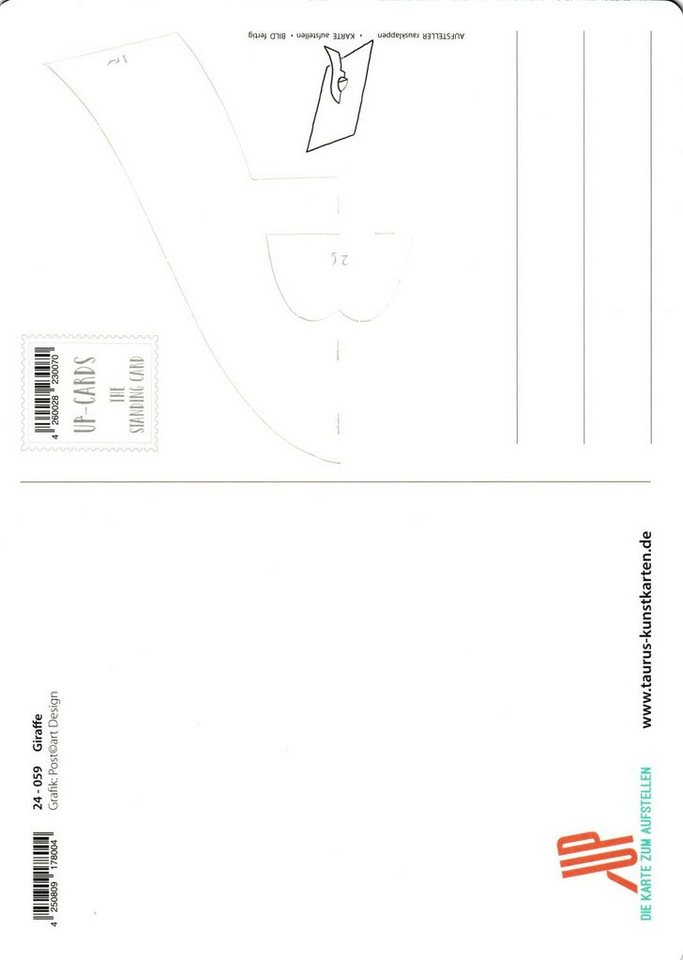 Thumbnail - Postkarte Up-Card - Die Karte zum Aufstellen "Ist alles eine Frage der PERS ...", Erwachsene