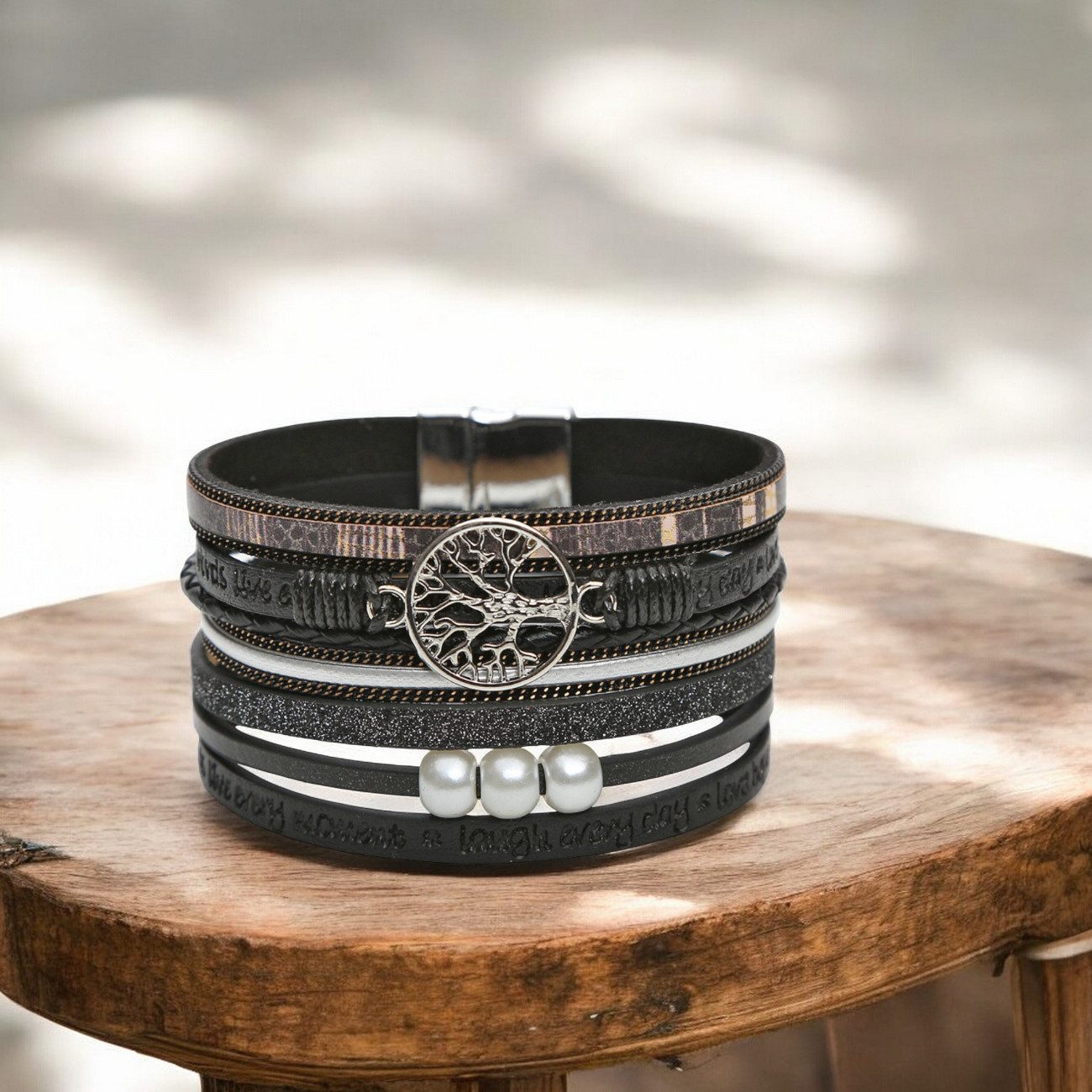 KARMA Armband Damen Wickelarmband mit Lebensbaum günstig online kaufen