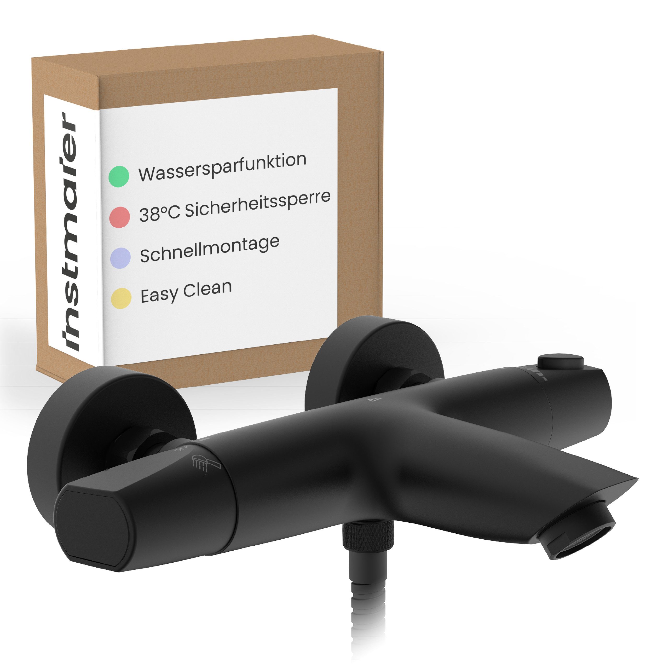 instmaier Wannenarmatur Beatrice, hochwertiges Wannenfüllthermostat Mischba günstig online kaufen