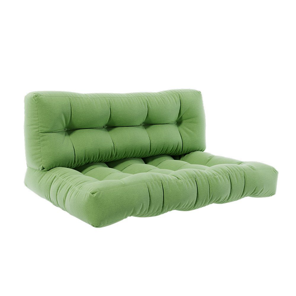 Vicco Palettenkissen Flocken, Grün, 120 x 80 cm 2 Teile