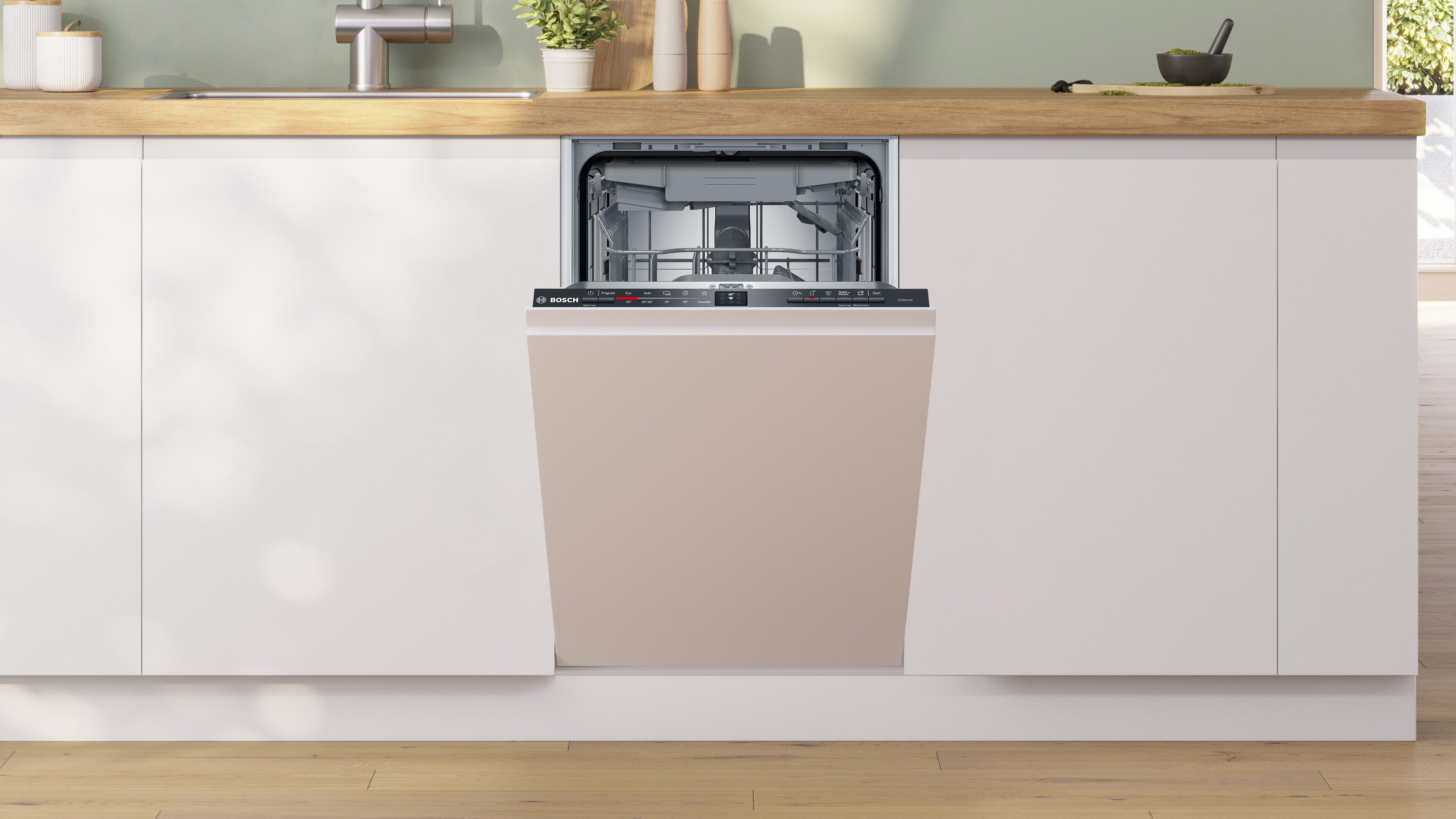 BOSCH vollintegrierbarer Geschirrspüler Serie 2 SPV2HMX02E, 10 Maßgedecke