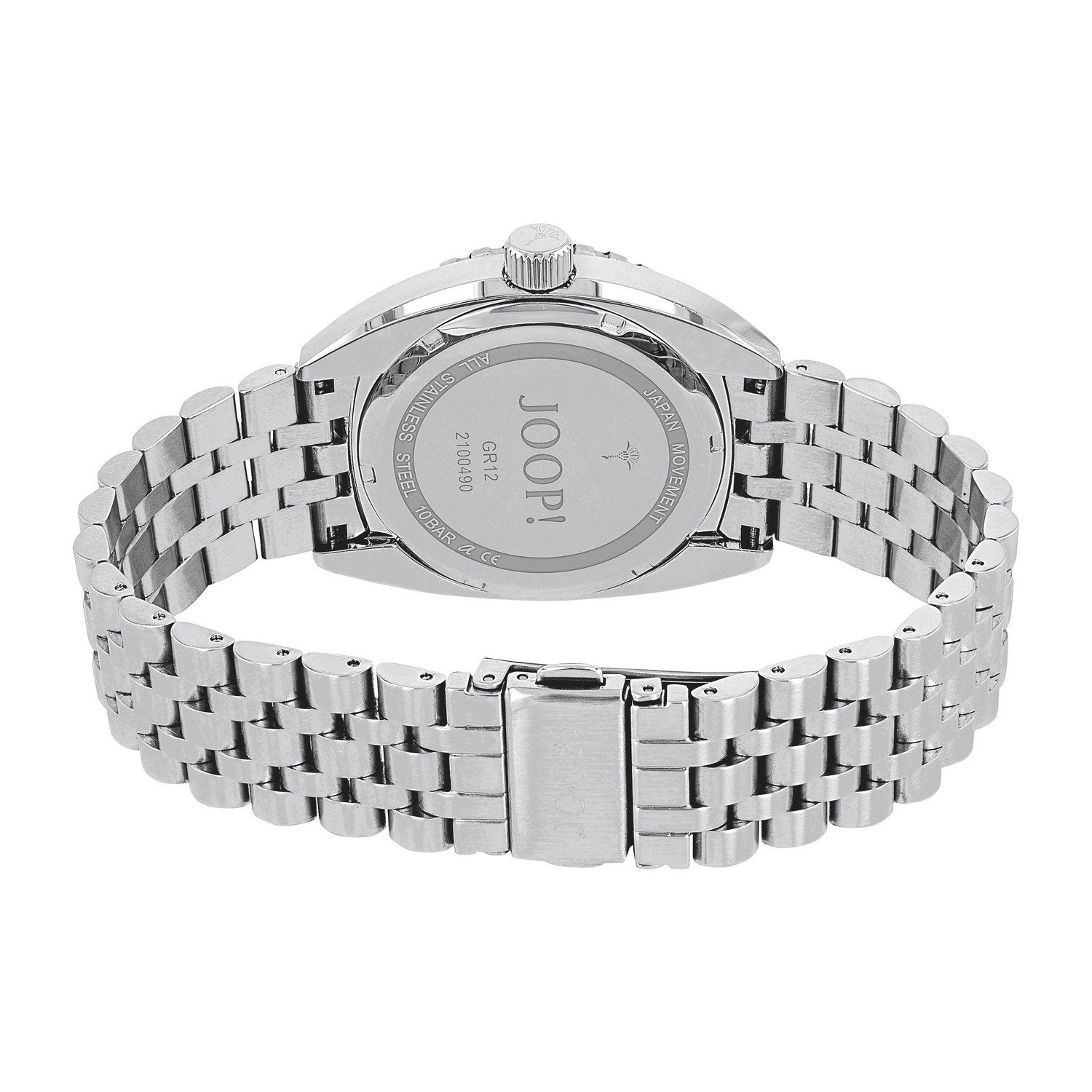 JOOP! Quarzuhr 2100490, Armbanduhr, Herrenuhr, Edelstahlarmband, analog, Jahr, Monat