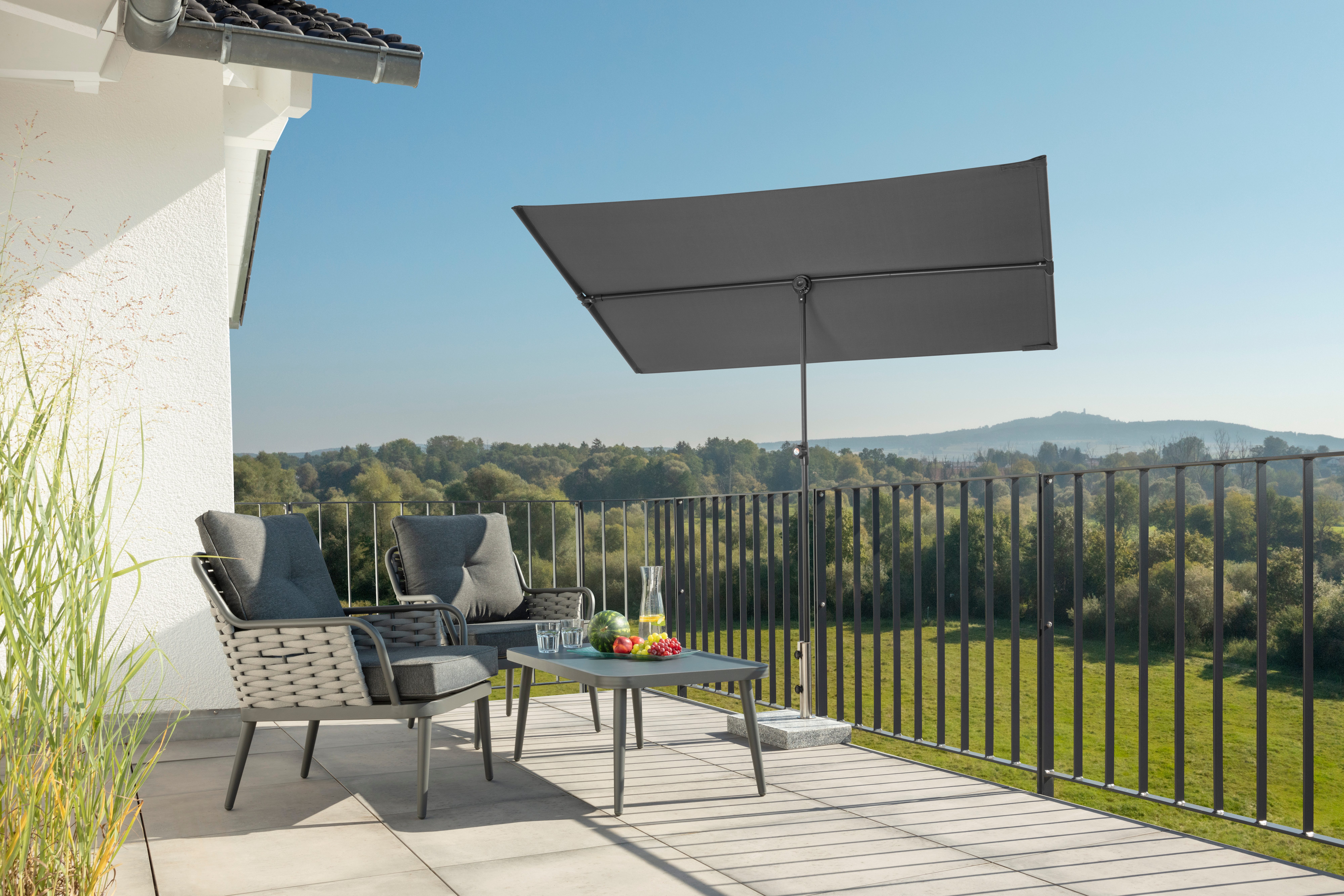 Schneider Schirme Balkonschirm »Avellino«, TOPSELLER!, LxB: 130x180 cm, Sonnenschirm, OTTOs Choice, 180x130 cm, flexibler Allrounder unter den Sonnenschirmen