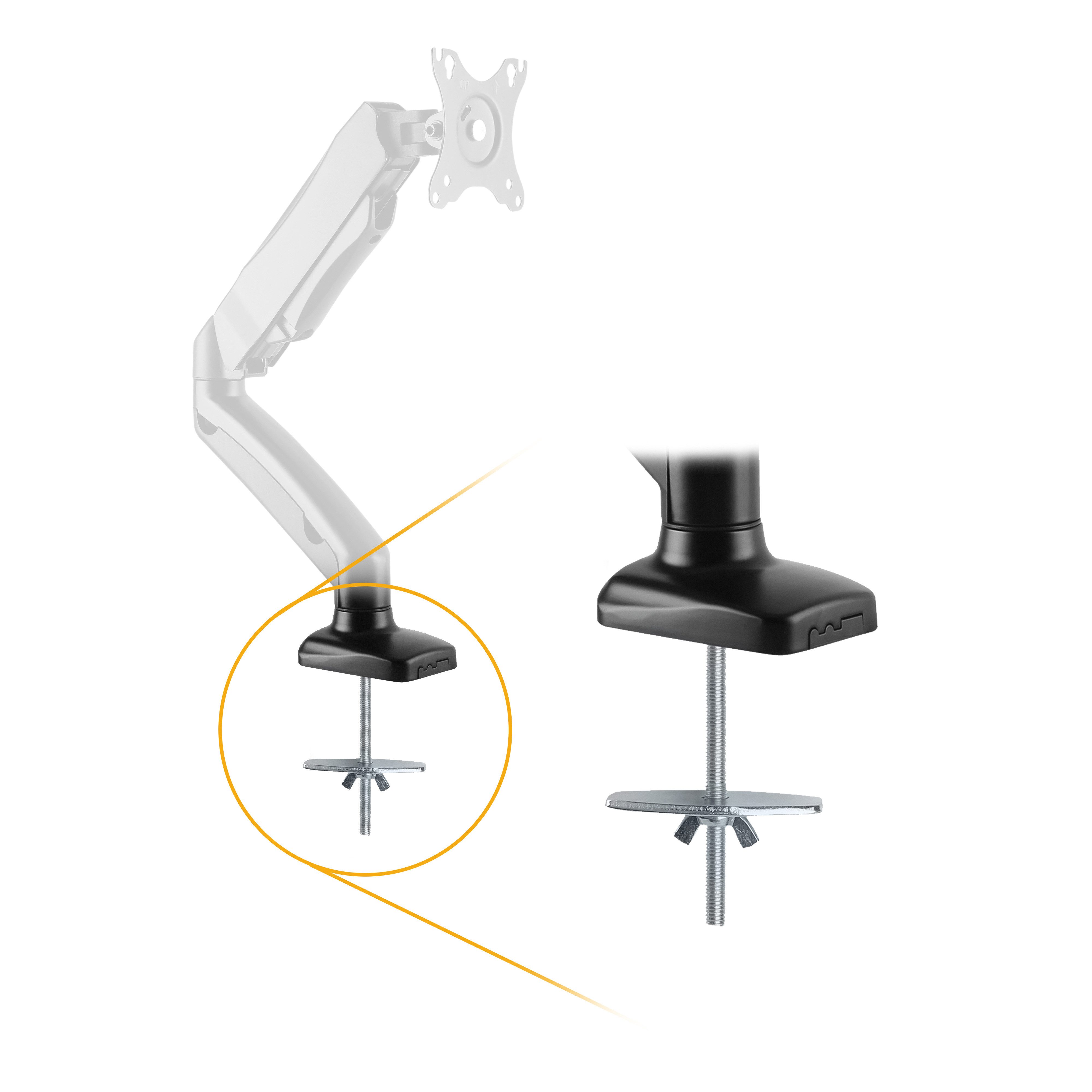 RICOO Halterungszubehör Z9311, (bis 32 Zoll, 1-tlg., Montage in Tischloch Erweiterung Kit für Monitor Tischhalterung Stand)