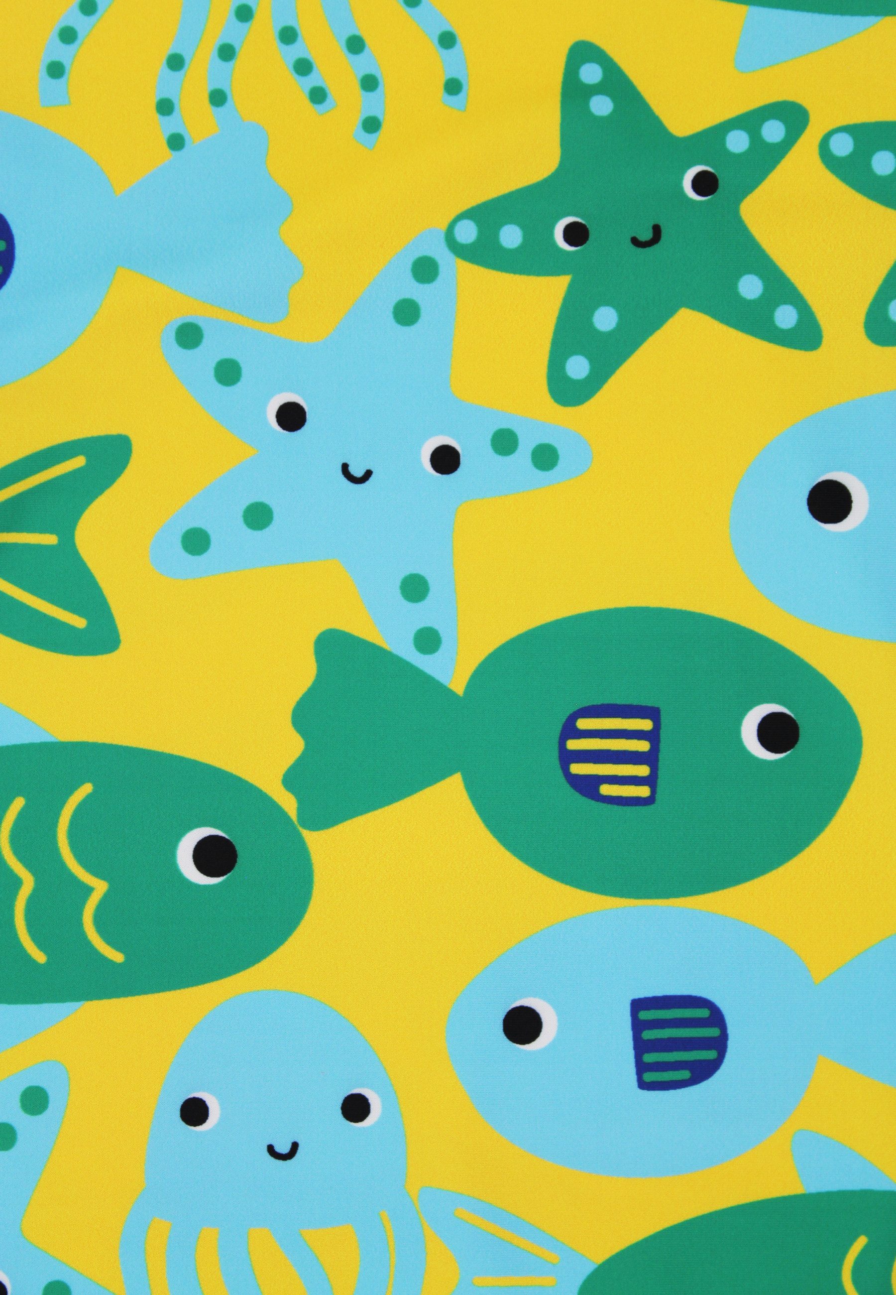 Toby Tiger Neopren Shirt Badeshirt langarm mit Fisch Print