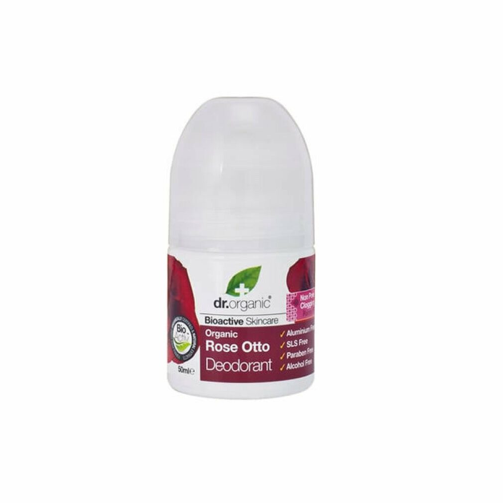Dr. Organic Deo-Zerstäuber Dr Organic Rose Otto Deodorant Roll On 50ml