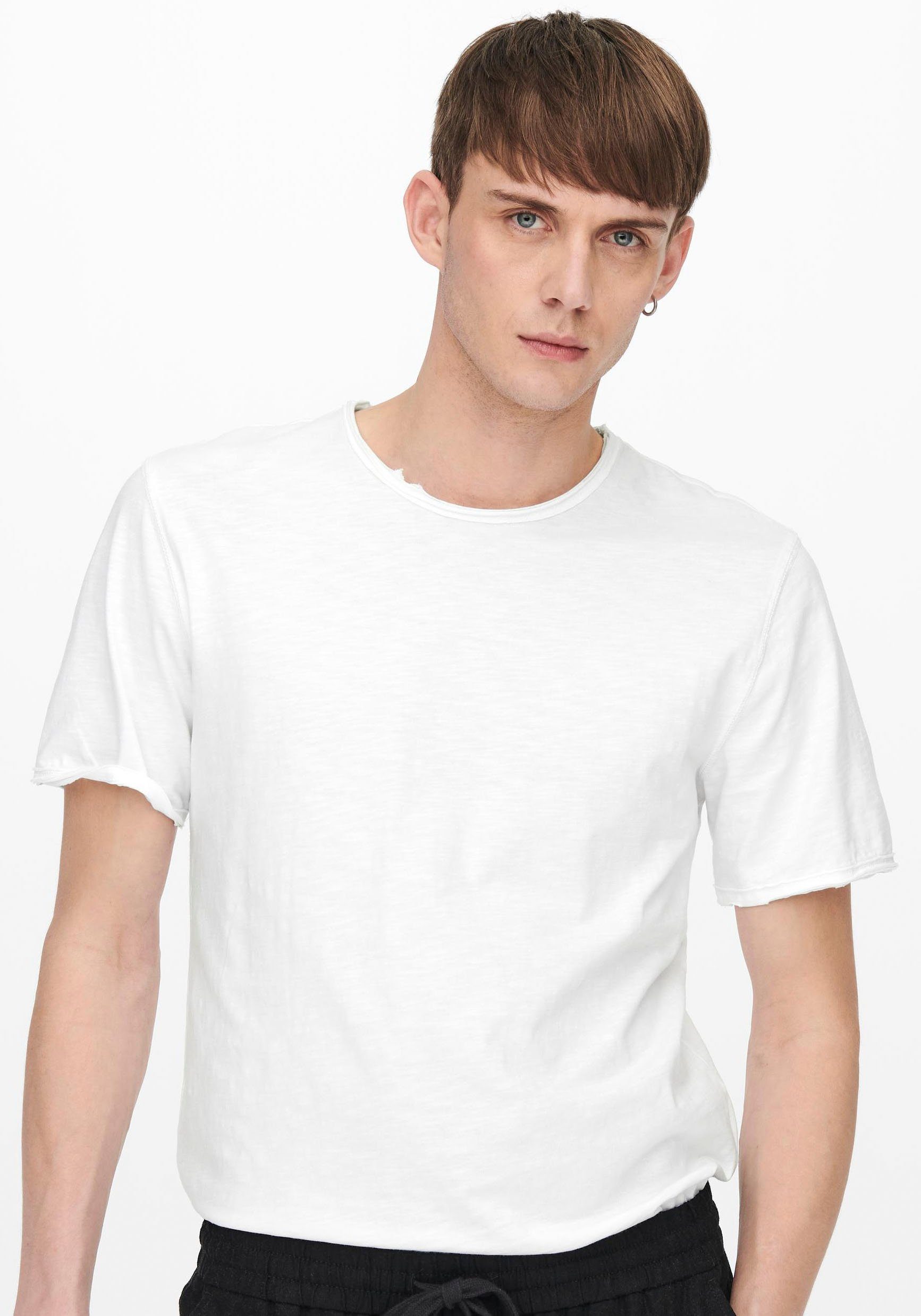 ONLY & SONS T-Shirt ONSBENNE LONGY SS TEE NF 7822 NOOS