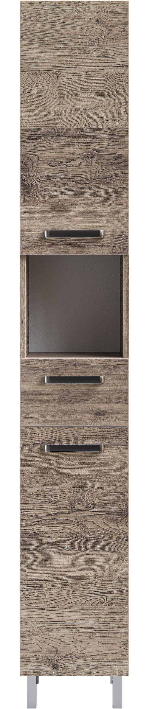 Saphir Hochschrank mit 2 Einlegeböden und inkl. Türdämpfer