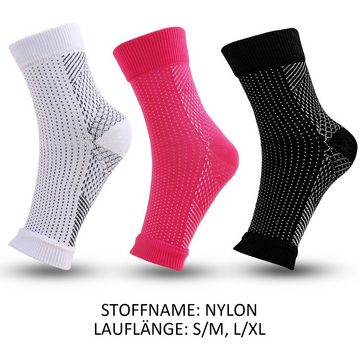 MAGICSHE Sprunggelenkbandage Sportsocken Kompressionssocken 3 Paar