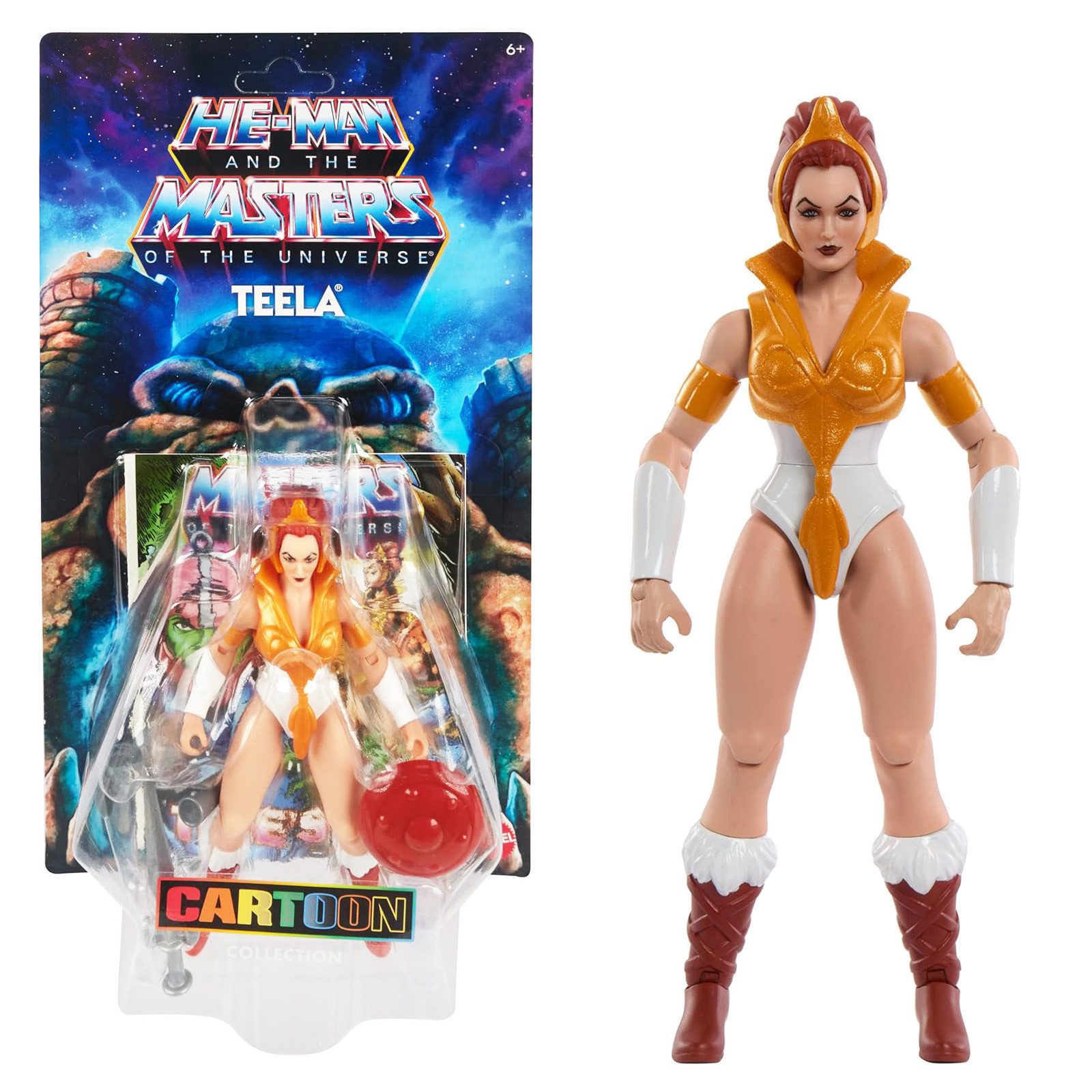 Mattel® Actionfigur Origins Filmation / Cartoon Collection Action Figur, (ca. 14 cm groß und mit weiterem Zubehör in einer Blisterverpackung)