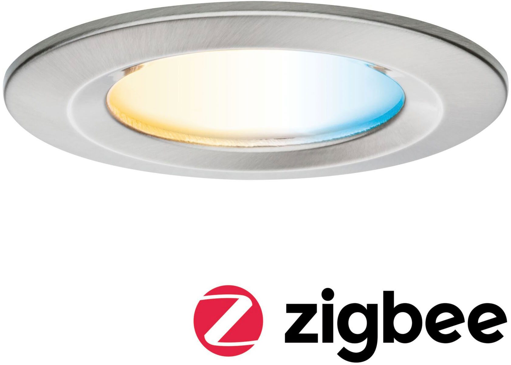 Paulmann LED Einbauleuchte LED Einbauleuchte Nova Coin IP44 rund 78mm, LED fest integriert, Tageslichtweiß, Memoryfunktion, Farbwechsler, Farbsteuerung, Dimmer, Smart Home