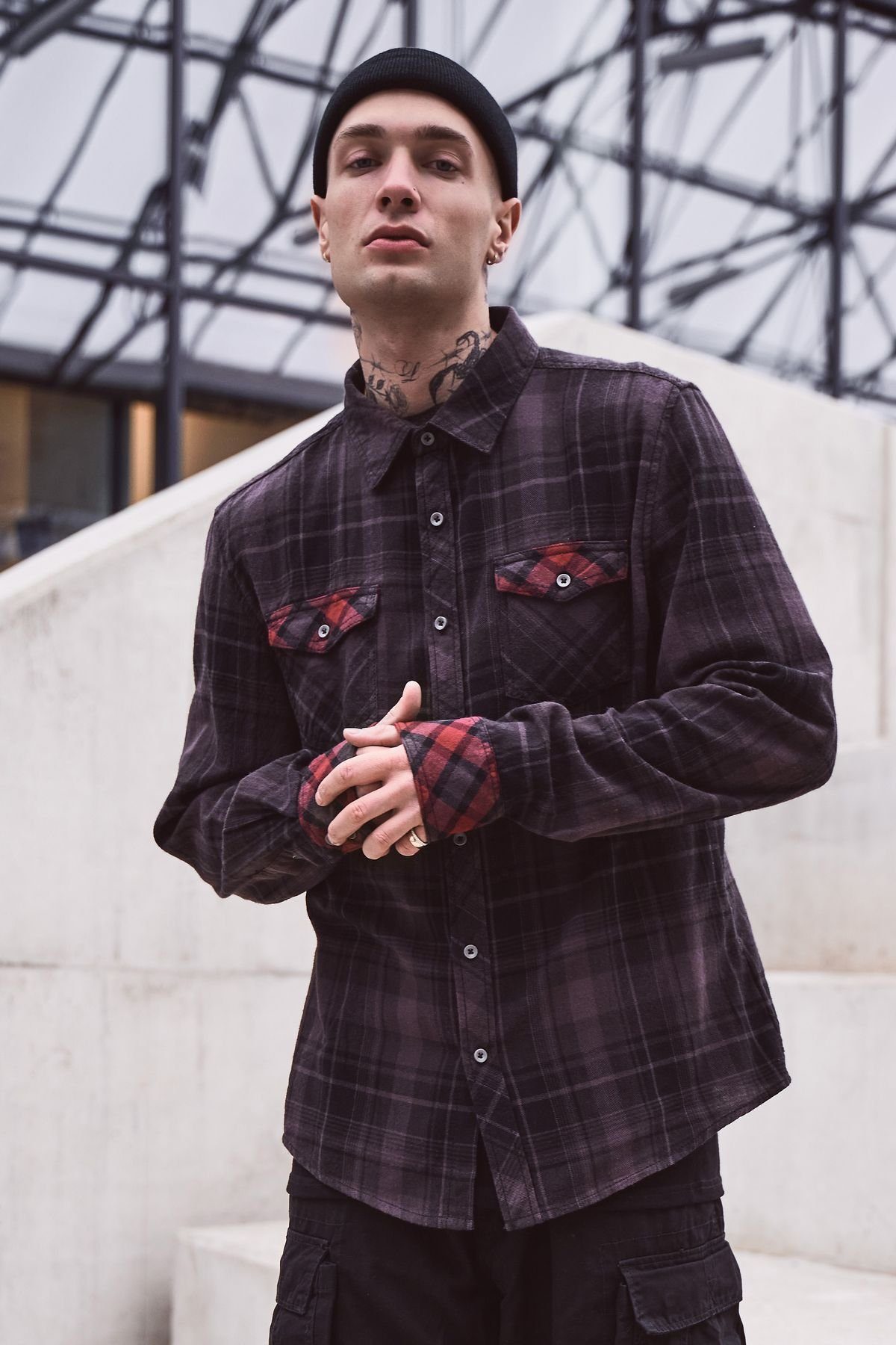 Brandit Langarmhemd Duncan Check Shirt Long Sleeve günstig online kaufen