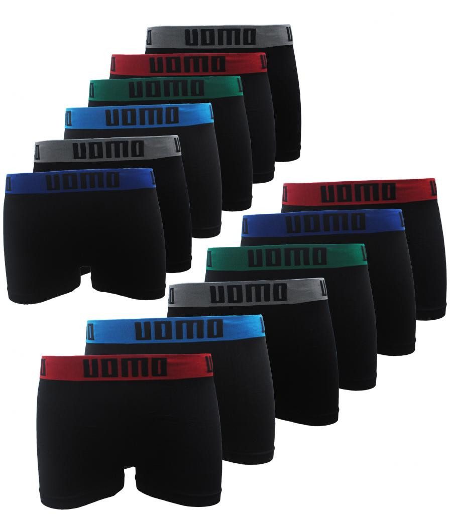Boxershorts Uomo2 Herren Boxershorts Seamless 6er Pack Boxers Trunks aus Polyamid