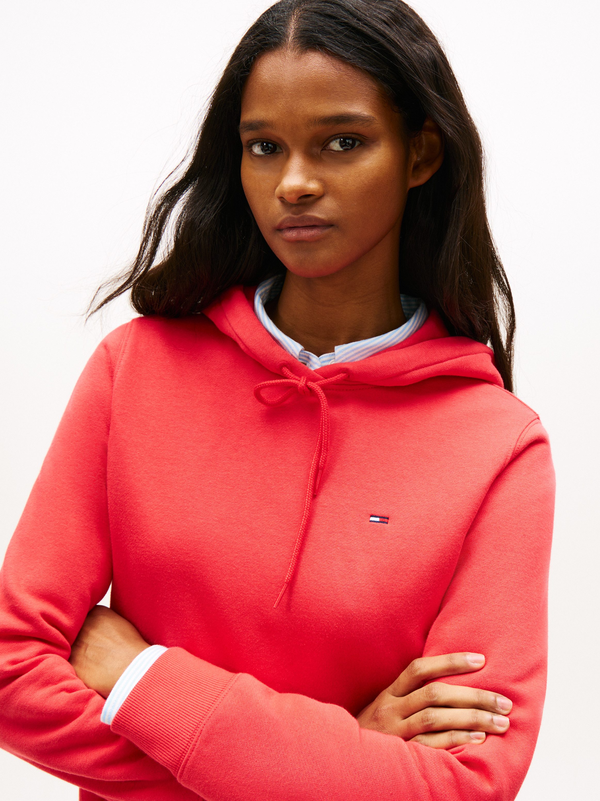 Tommy Jeans Kapuzensweatshirt TJW REG S FLAG HOODIE mit Logo-Flag, Regular Fit
