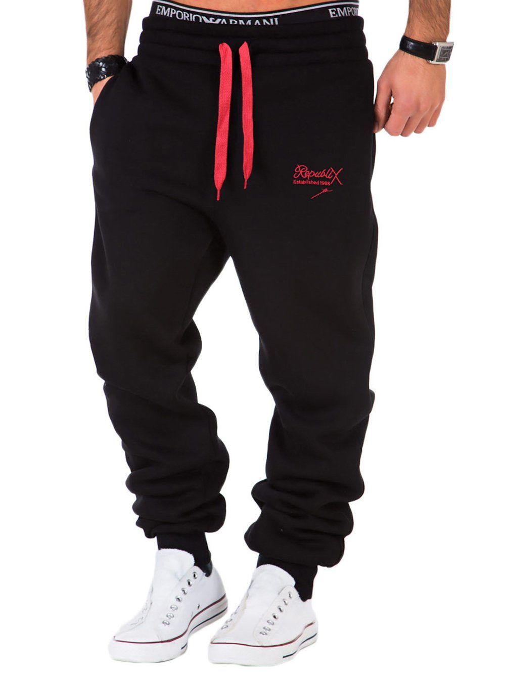 REPUBLIX Jogginghose MARK Herren Sporthose Trainingshose mit Stickerei