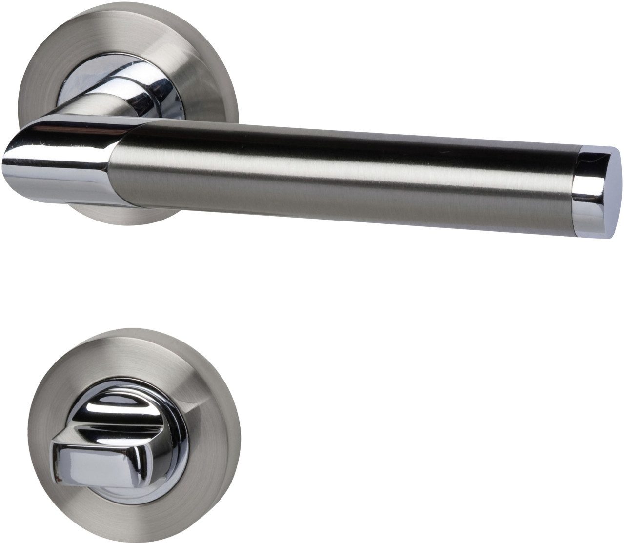 Alpertec Drückergarnitur Alpertec WC-Rosettengarnitur Lissabon Edelstahl günstig online kaufen