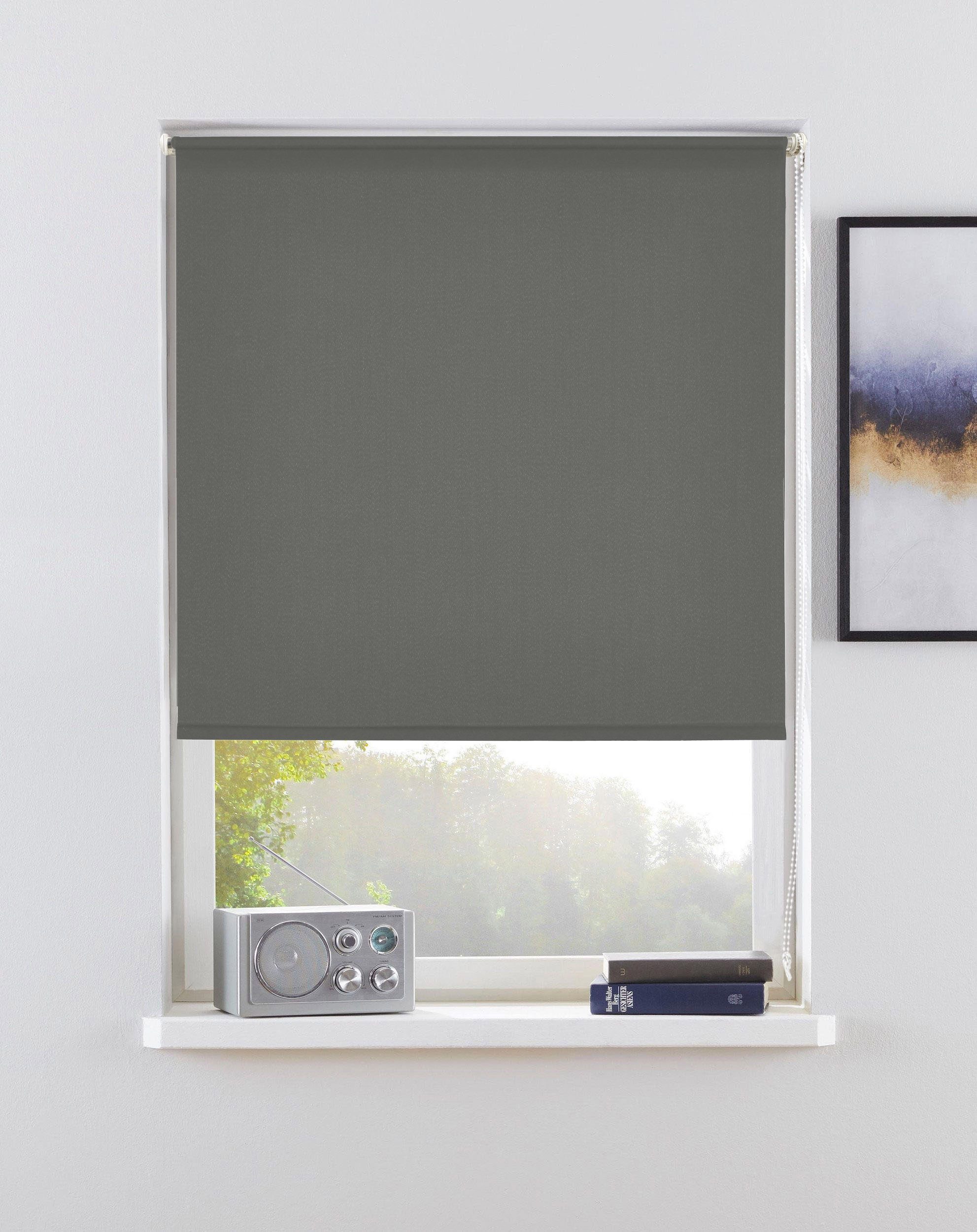 Rollo THEMSE, OTTO home, abdunkelnd, ohne Bohren, freihängend, Klemmfix, Bestseller, Rollo Fenster, Seitenzugrollo, Verdunkelung