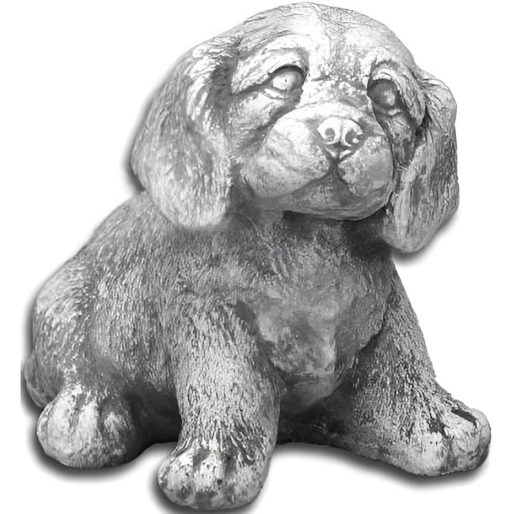 Xlmoebel Skulptur Handgefertigte Hundeskulptur aus Stein für Garten und Terrasse (Skulptur), Hergestellt in Europa
