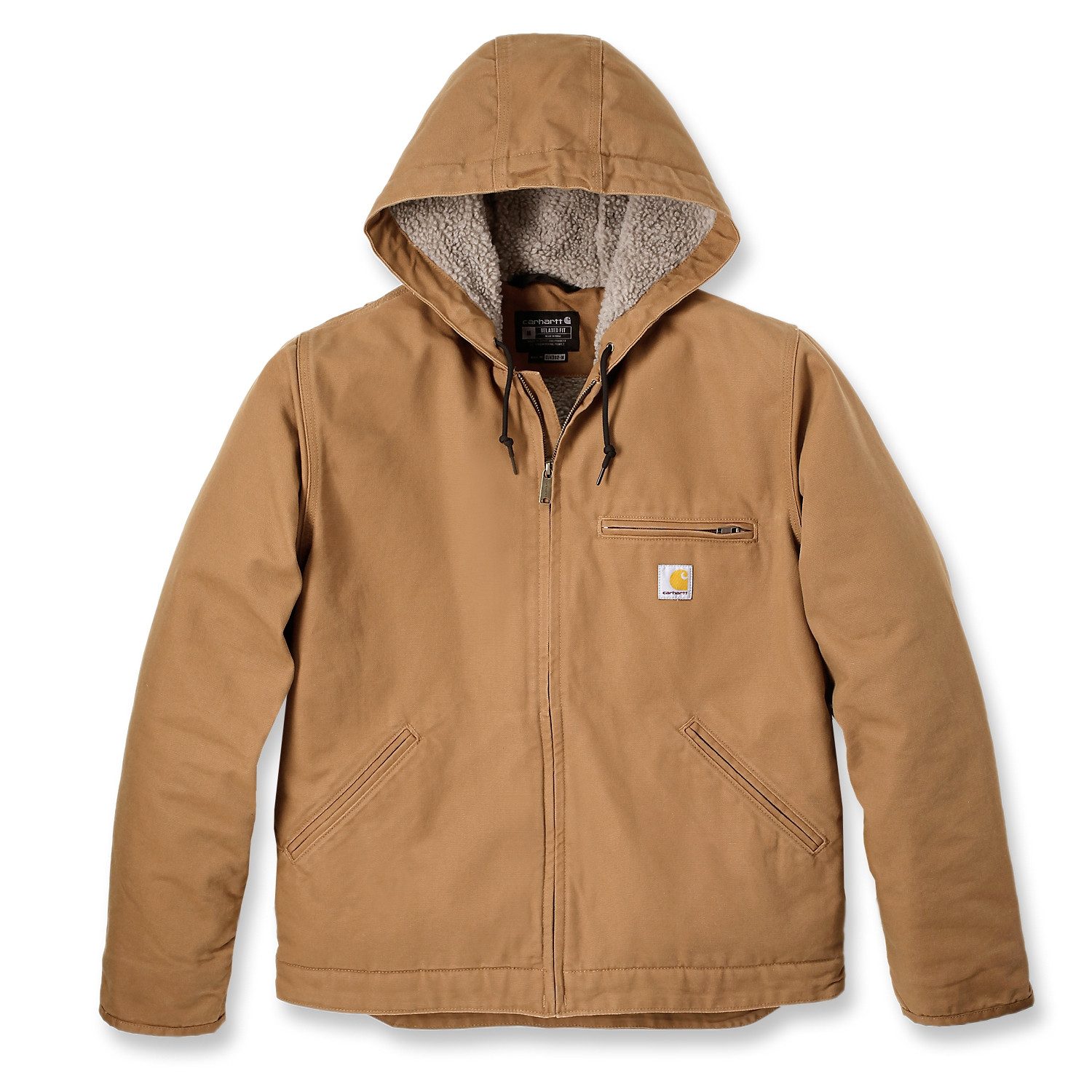 Sommerjacke Carhartt Herren Übergangsjacke Washed Duck Sherpa Lined Jacket