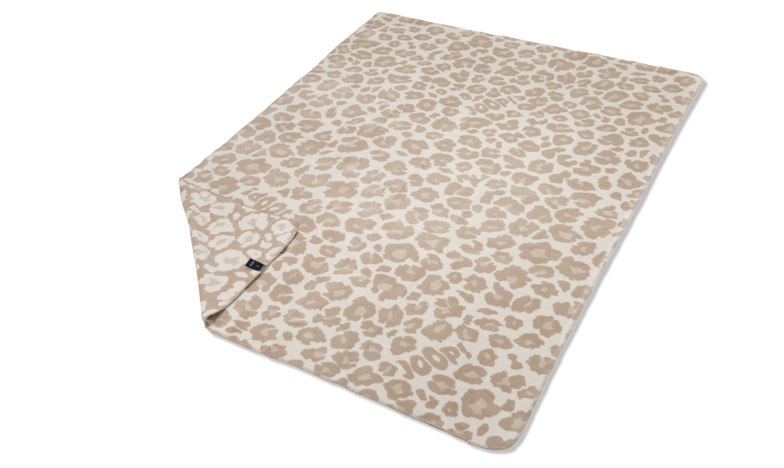 Tagesdecke Joop! Wohndecke Kuscheldecke 150x200 cm Leopard Tierfell creme sand