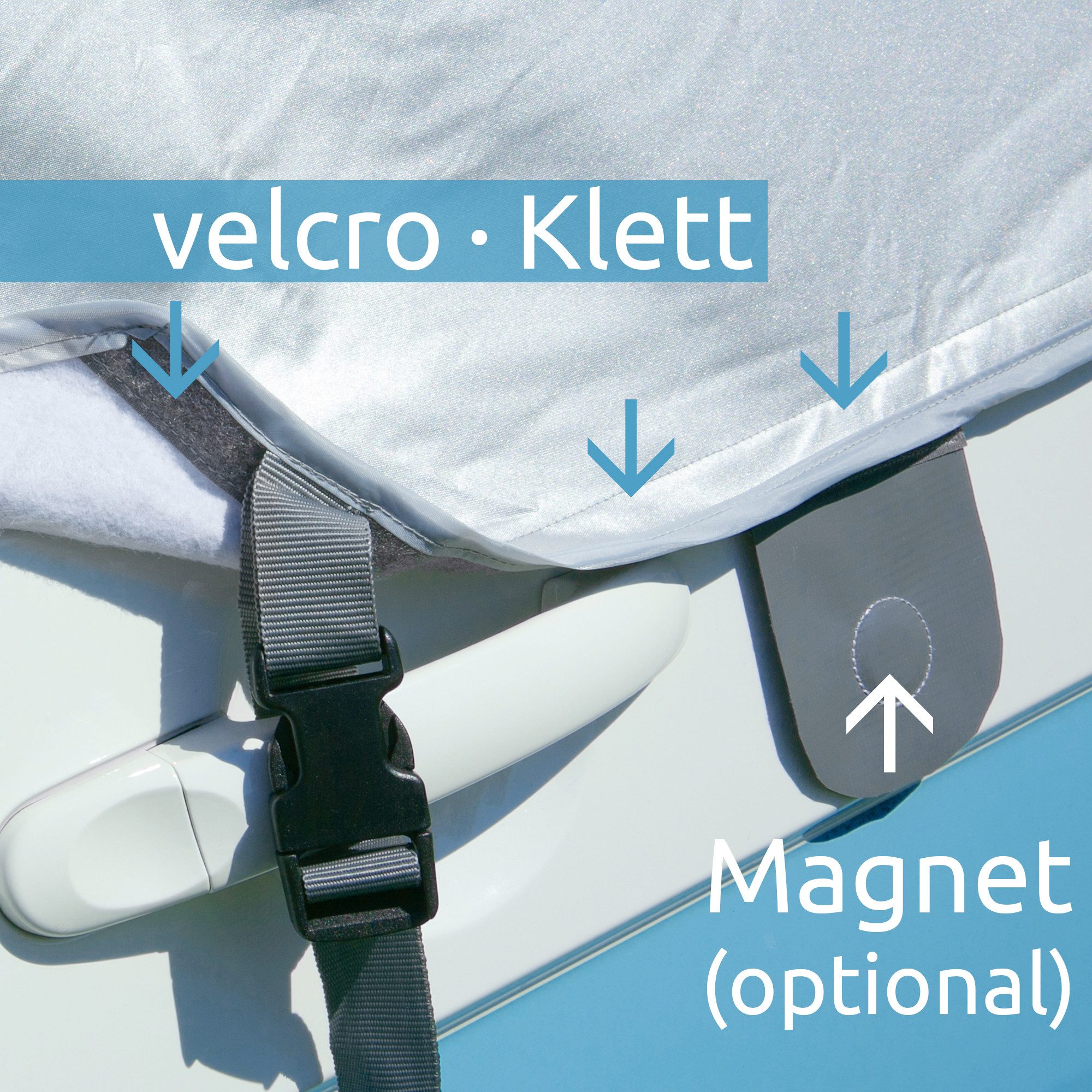 yourGEAR Schutzplane your GEAR Brindisi Plus - Wohnmobil Sonnenschutzmatte plus Thermocover