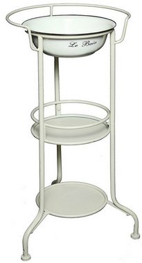 Deko-Impression Waschschüssel Waschschüssel mit Ständer Küchenschale Dekoschale weiß (1-St)