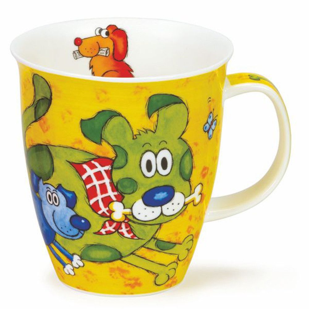 Dunoon Tasse Dogs'n Puppies gelb Nevis 0,4 l Fine Bone China, 1-tlg.