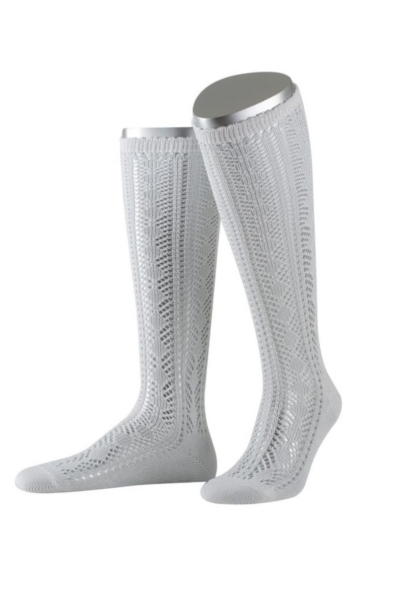 Lusana Trachtensocken Trachtenstrümpfe Damen - L370 - bordeaux, schwarz, we günstig online kaufen
