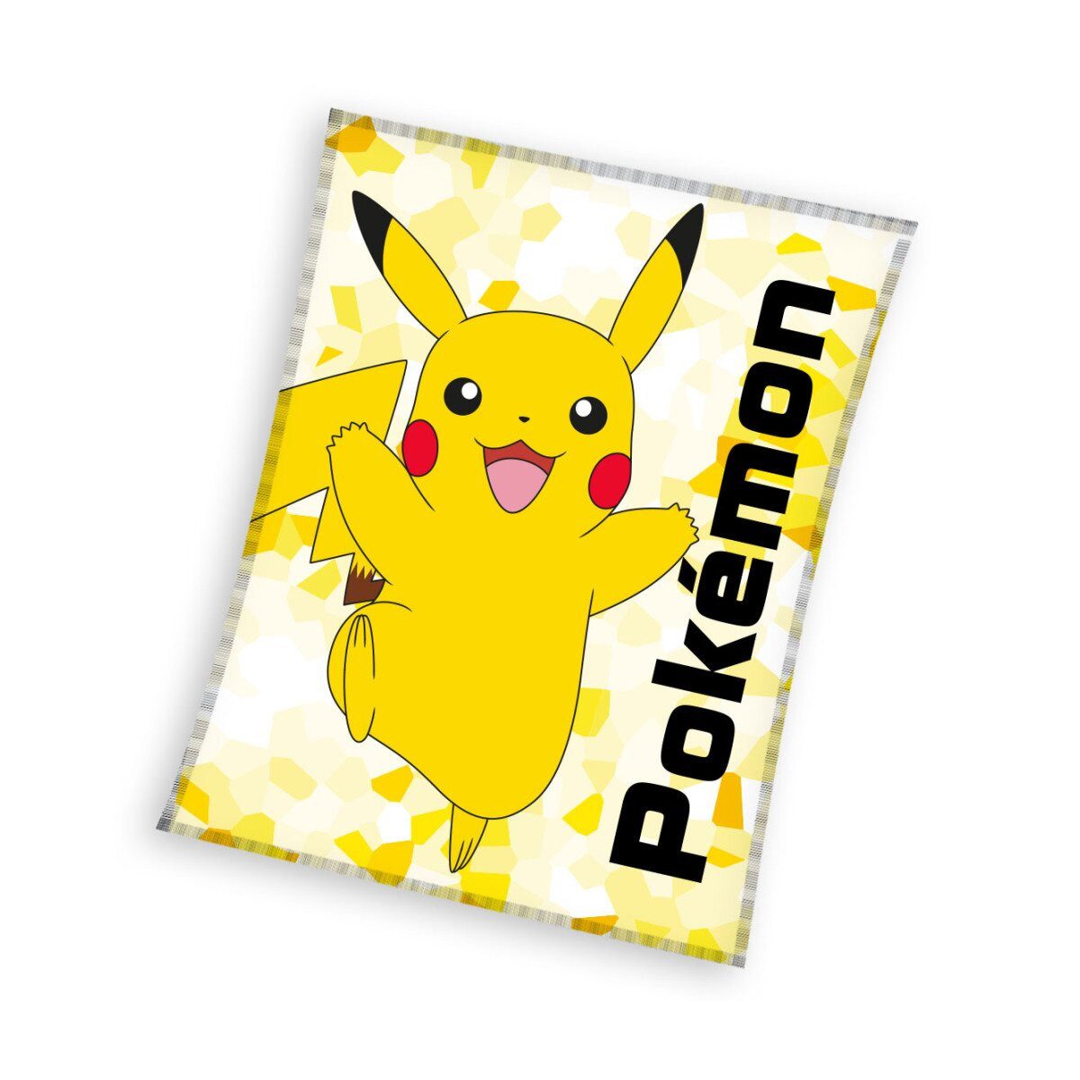 Wohndecke Pokémon Decke 130x160cm – Fleecedecke Spark Pikachu Design, POKEMON JUEGO DE CARTAS, Geschenkidee für Mädchen und Jungen