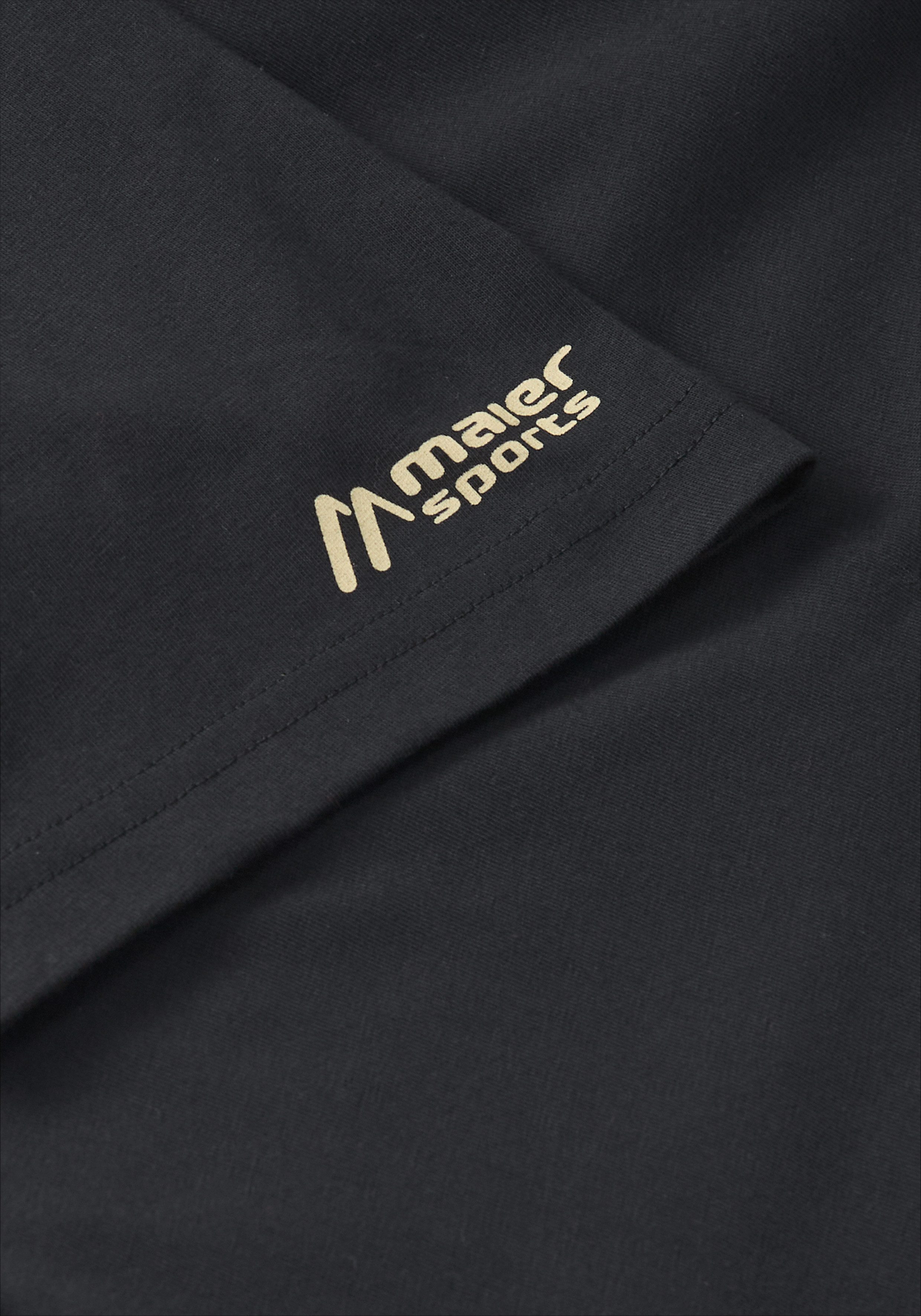 Maier Sports T-Shirt MS FAV Tee Print Unisex kurzarm Shirt mit Rückenprint, loose fit