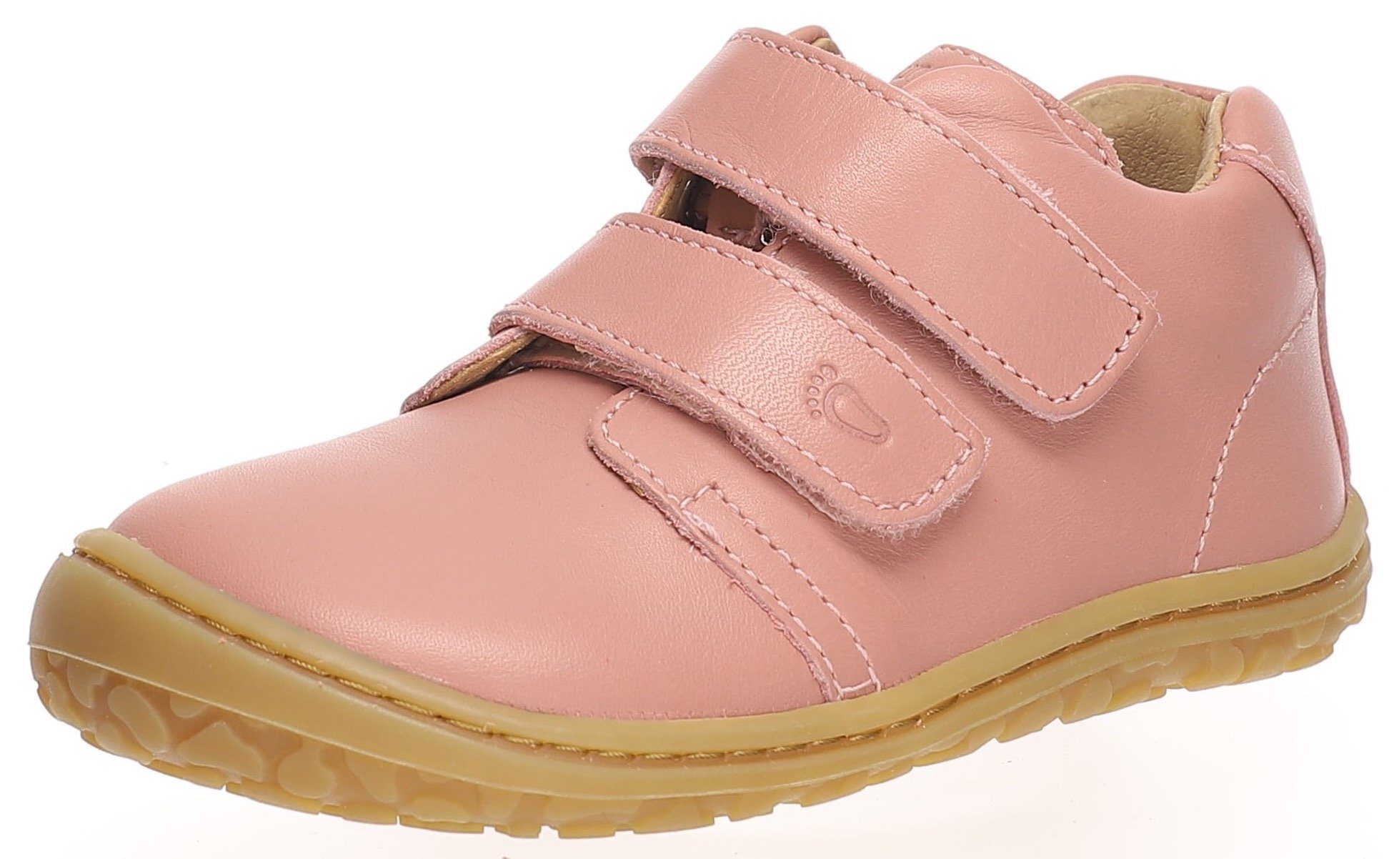 Klettschuh Lurchi rosa NOAH mit BAREFOOT flexibler Laufsohle