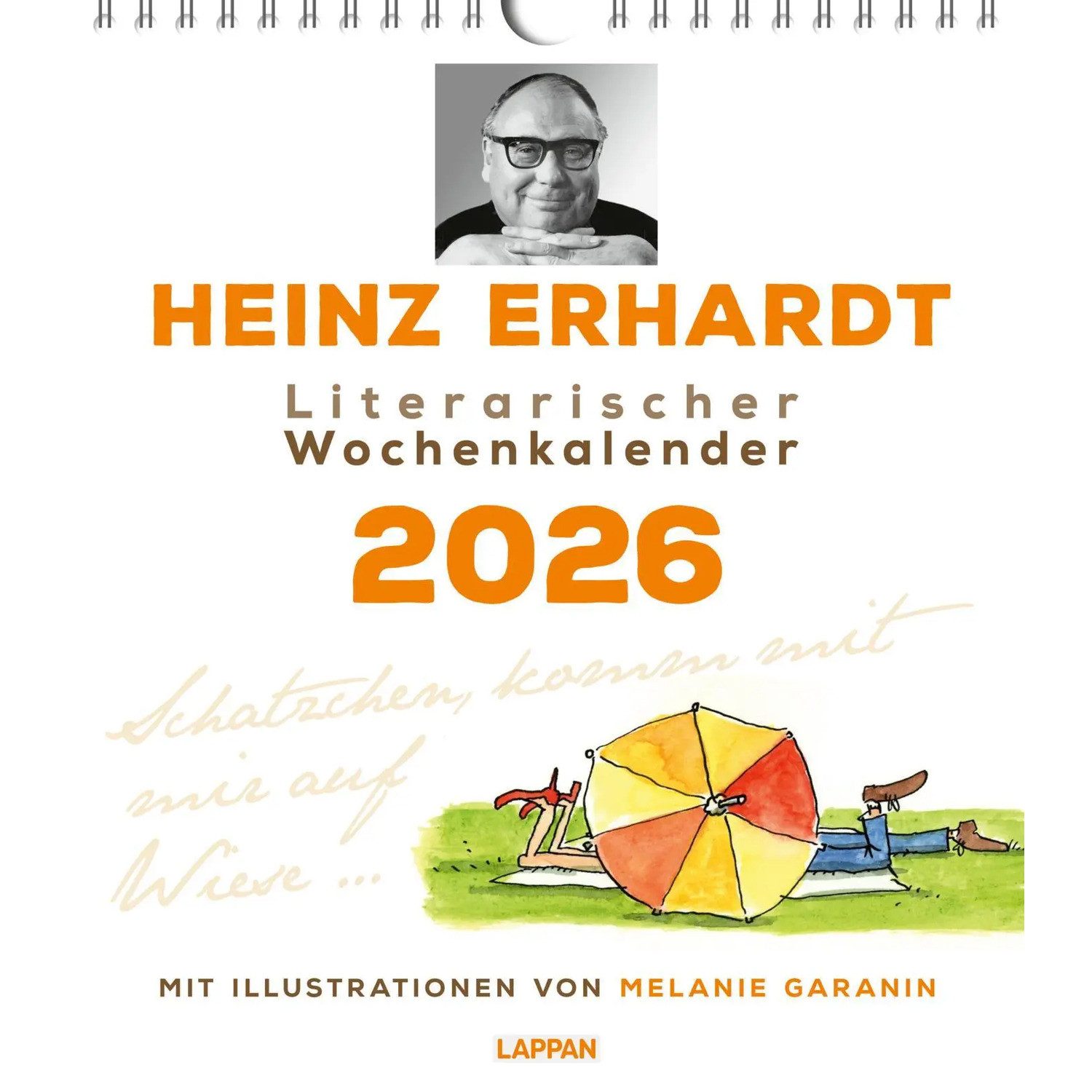 Lappan Verlag Настенный календарь Heinz Erhardt - Literarischer Wochenkalender 2026