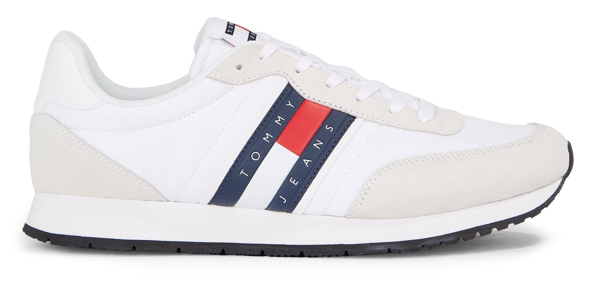 Tommy Jeans TJM RUNNER CASUAL ESS Sneaker mit seitlicher Logoflagge, Freizeitschuh, Halbschuh, Schnürschuh