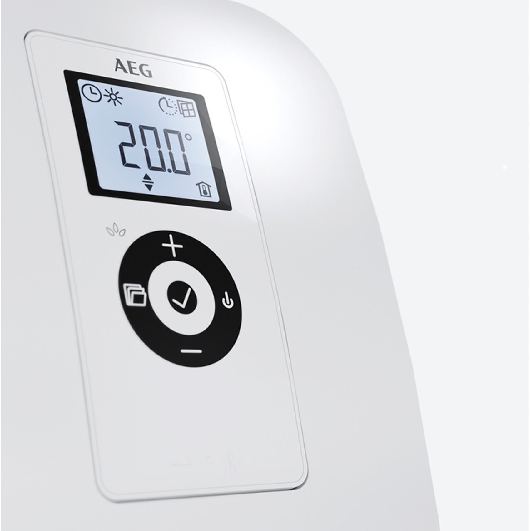 AEG Haustechnik Heizlüfter »VH Comfort«, energiesparend, 2000W für ca. 25 m², LC-Display, Wochenzeitschaltuhr, 120 Min. Timer, Silent Mode, Bad, (EU-Stecker)