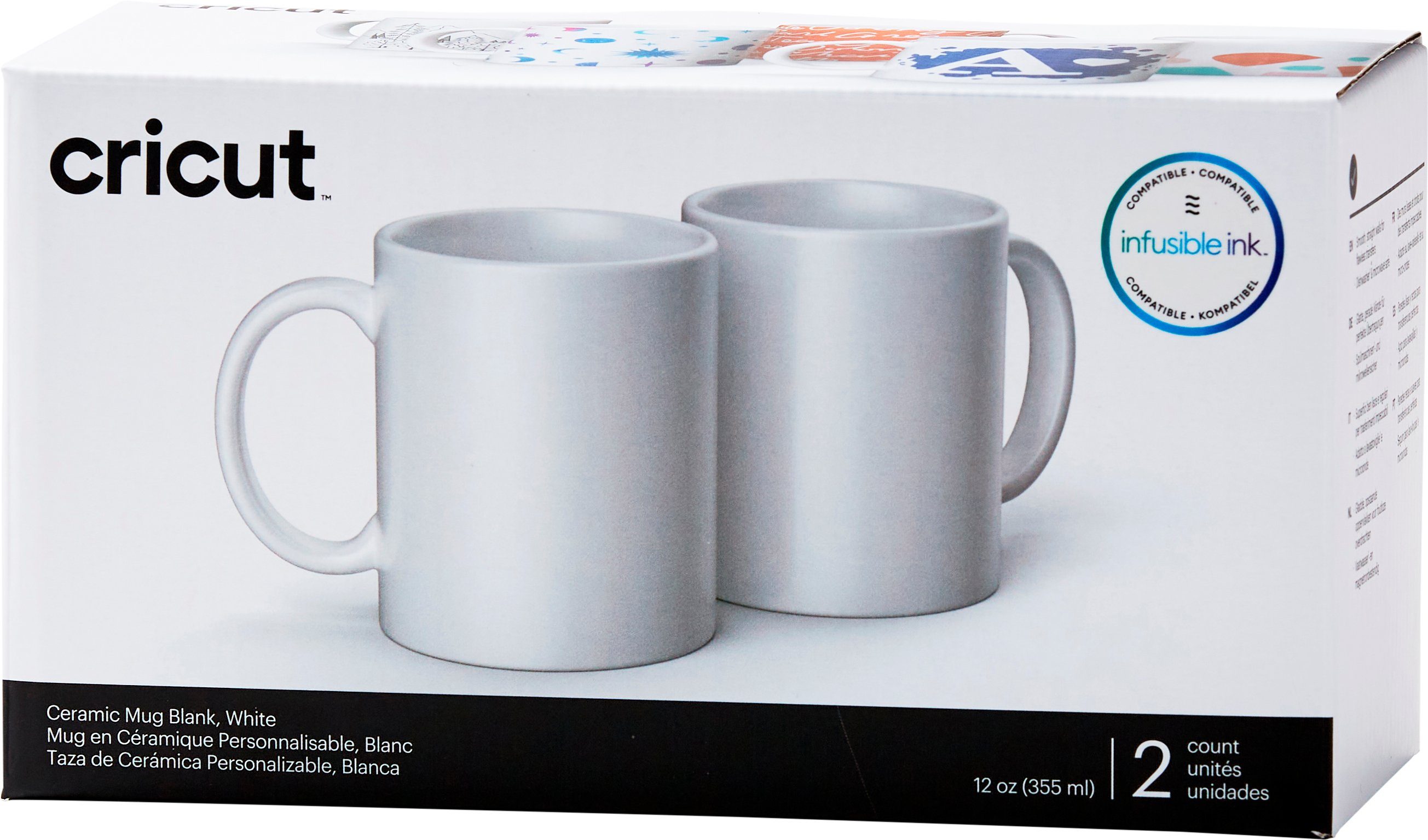 Tassen White, Mug Cricut 355 Tasse ml Keramik,