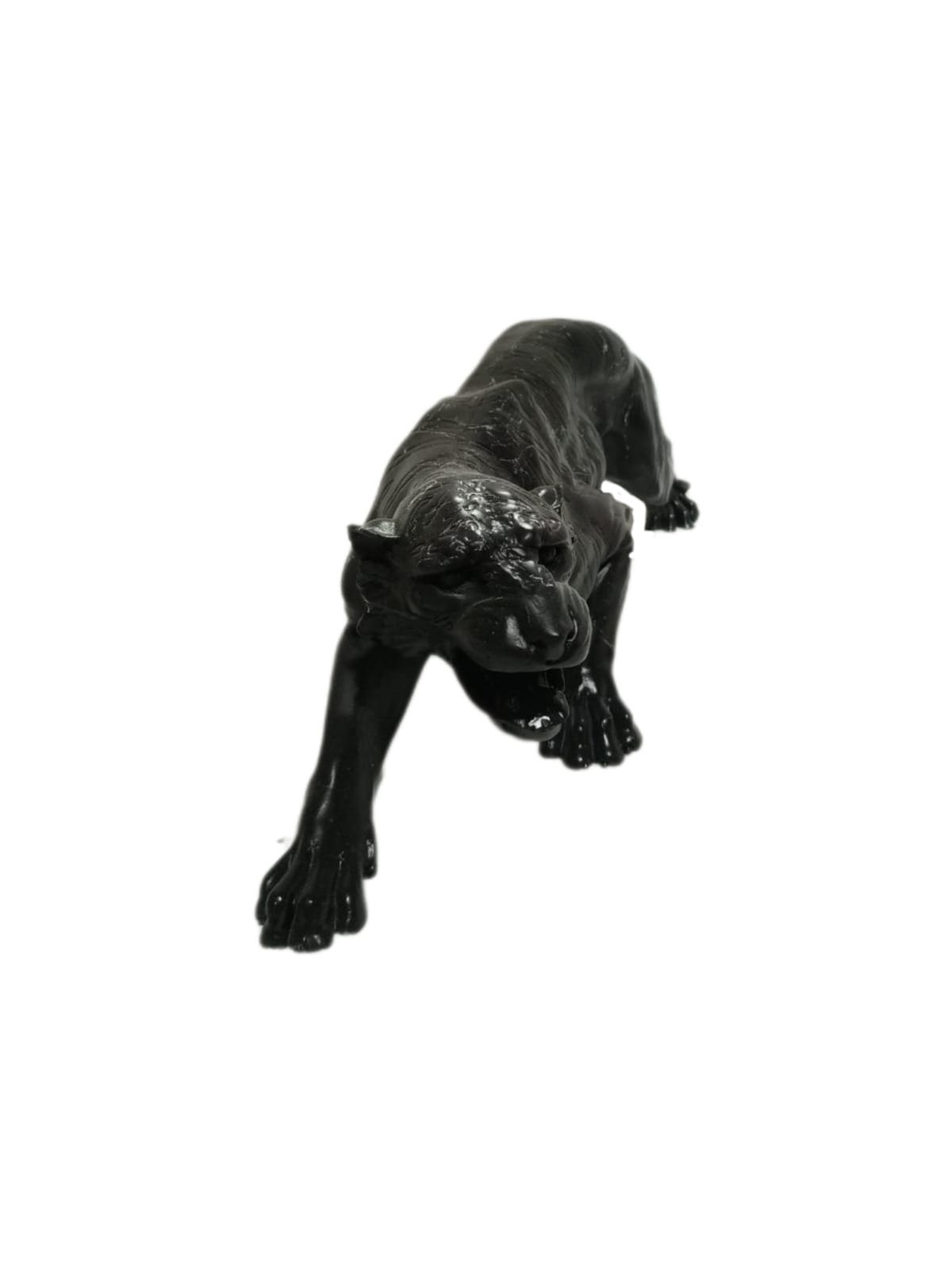 Polyresin Skulptur aus Dekofigur Schwarz Dekofigur moebel17 Marmoroptik, Panter