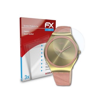 atFoliX Schutzfolie Displayschutz für Swatch Blush Quilted, (3 Folien), Ultraklar und hartbeschichtet