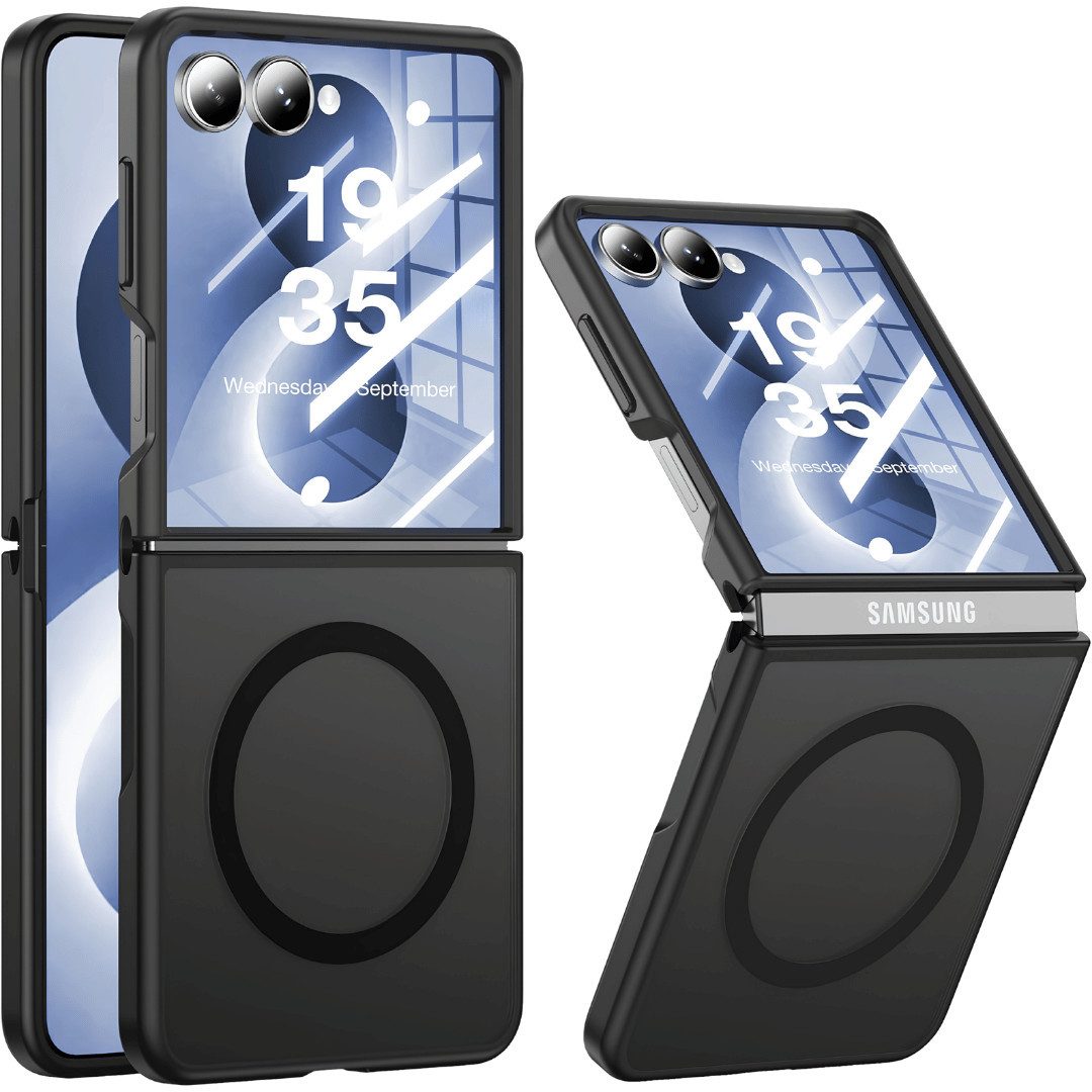 SmartUP Smartphone-Hülle für Samsung Galaxy Z Flip 8 MagSafe Silikon Case Ultra Cover Tasche 8,0, MagSafe-Technologie, integrierter Kameraschutz