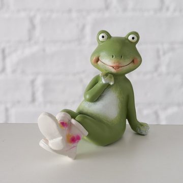 BOLTZE Dekofigur Dekofigur Frosch Set mit Gummistiefeln für Haus und Garten