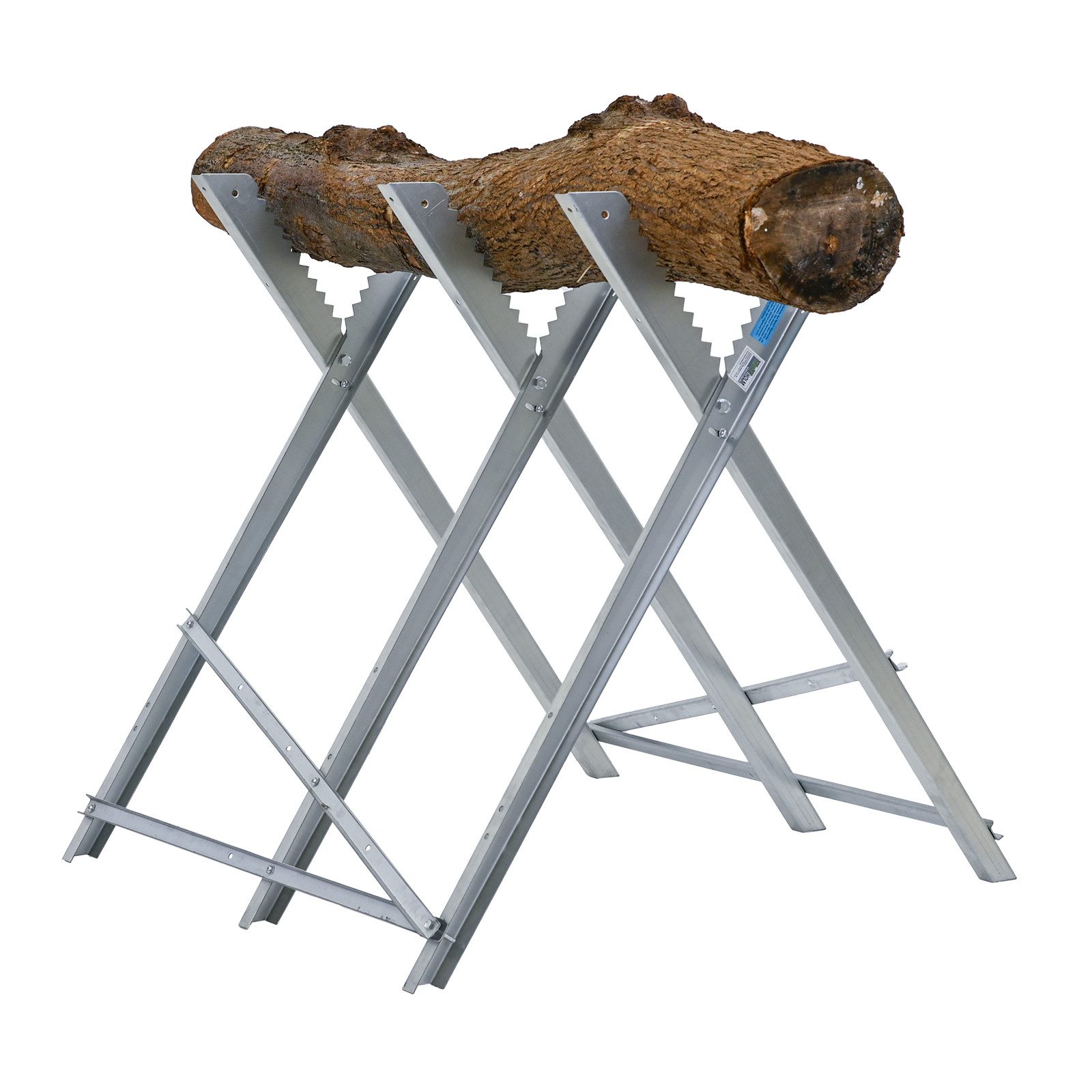 TRUTZHOLM Sägebock Holzsägebock klappbar 82x80x77 cm Stahl verzinkt 150 kg Traglast, angenehmes Arbeiten,stufenlose Verstellung,verzinkte Metallprofile