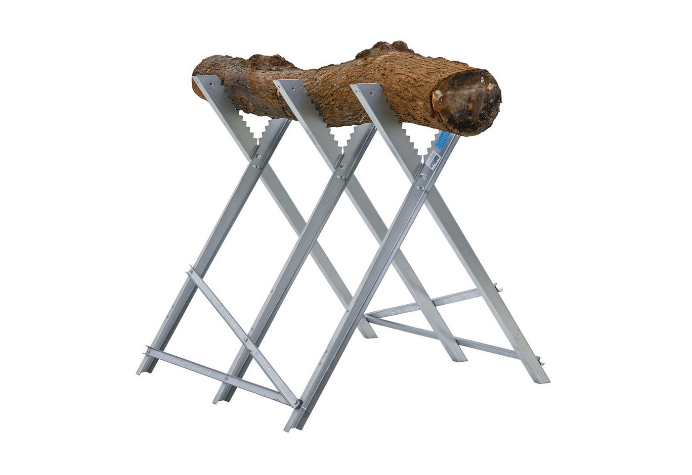 TRUTZHOLM Sägebock Holzsägebock klappbar 82x80x77 cm Stahl verzinkt 150 kg Traglast, angenehmes Arbeiten,stufenlose Verstellung,verzinkte Metallprofile