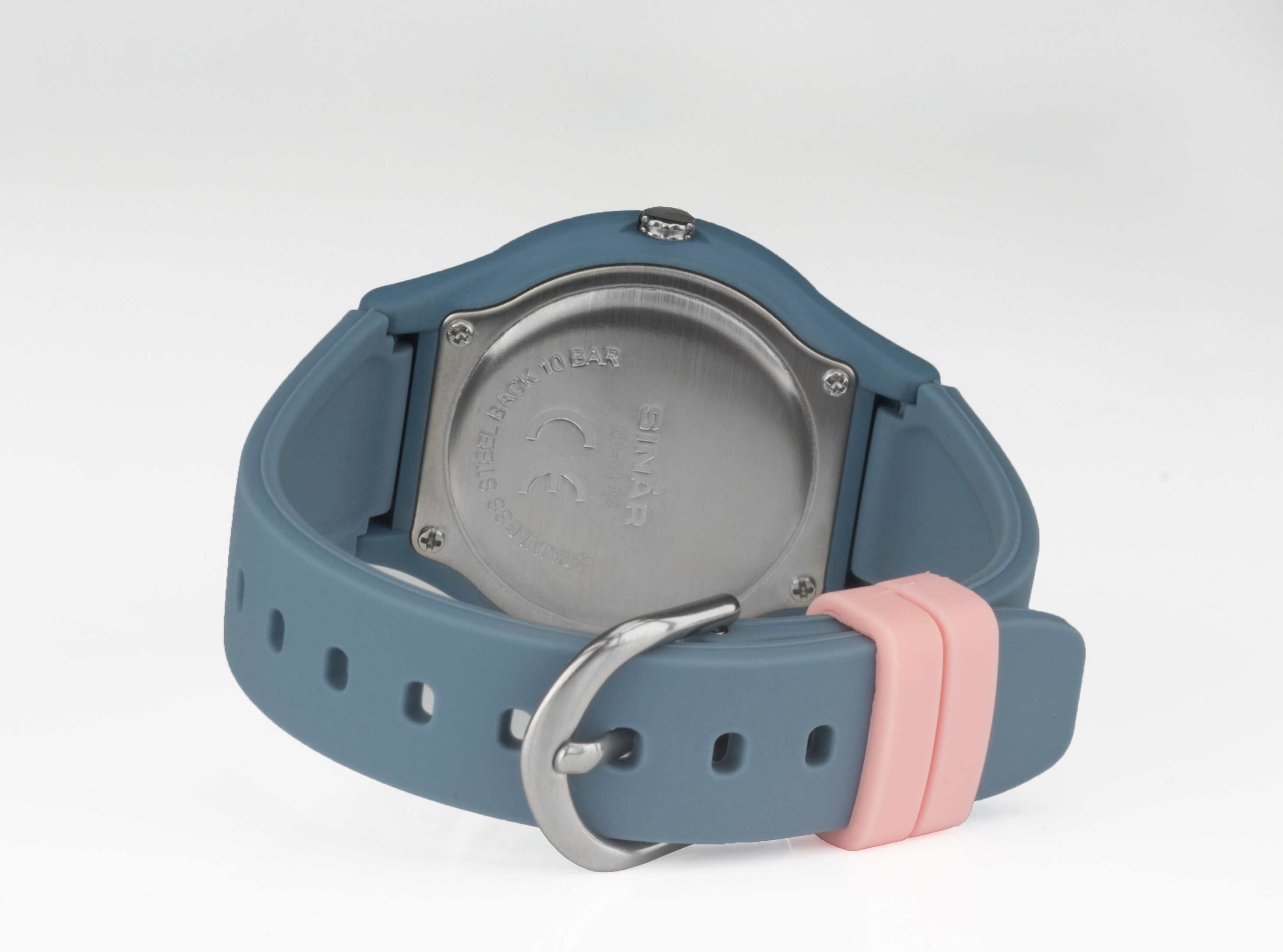 SINAR Quarzuhr XB-48-22, Armbanduhr, Damenuhr,Jugendliche, Silikonarmband, bis 10 bar wasserd.