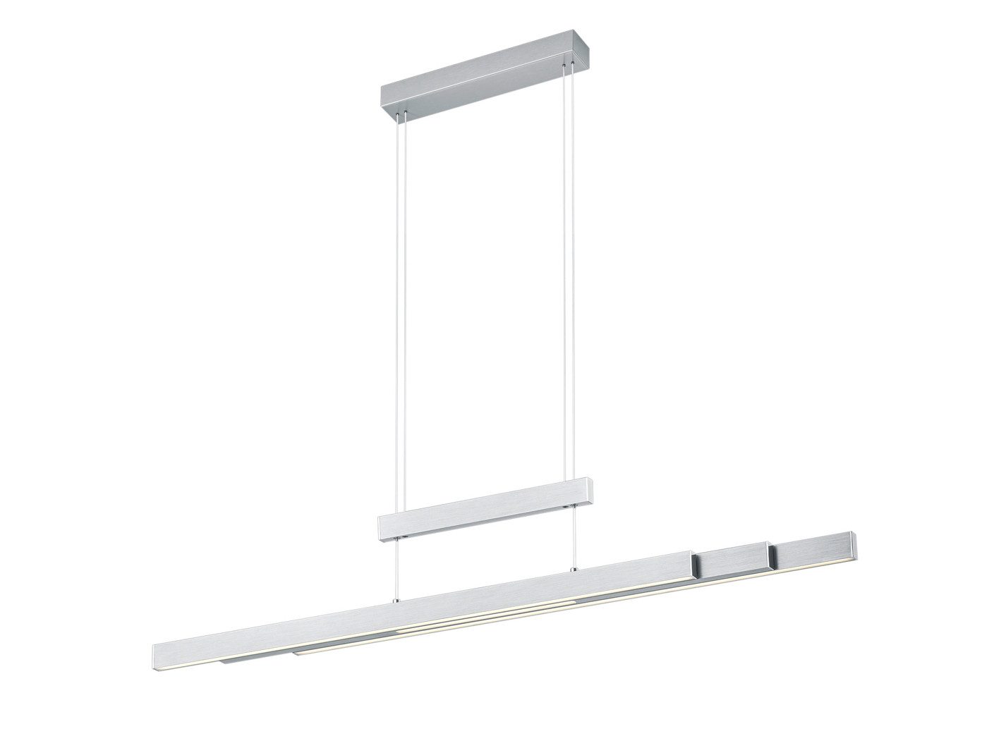 TRIO Leuchten LED Pendelleuchte, Dimmfunktion, LED fest integriert, Warmweiß, Neutralweiß, Ausziehbare Esstisch-Lampe hängend stufenlos höhenverstellbar B: 150cm