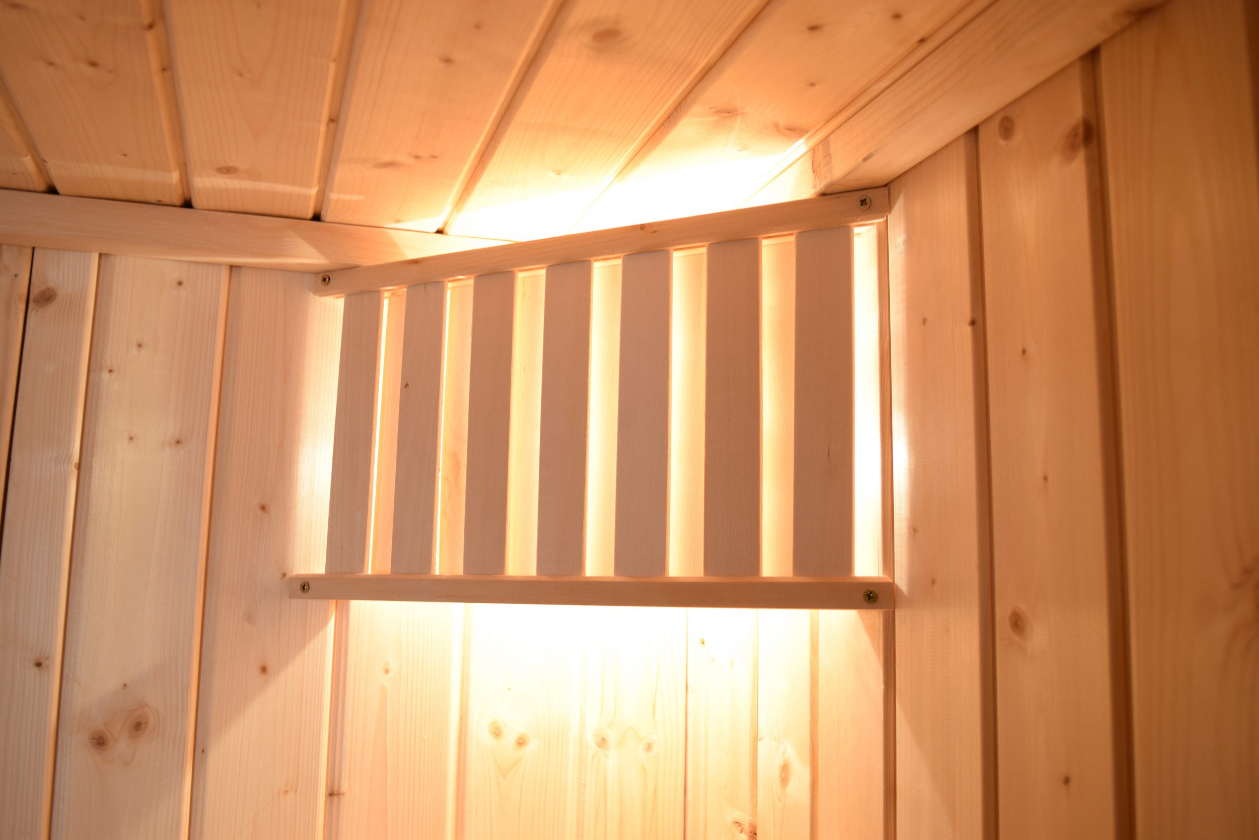 weka Infrarotkabine Infrarotkabine UPPSALA Kombi inkl., BxTxH: 212 x 121 x 199 cm, 76 mm, Sauna oder IR-Strahlung, moderne Ganzglastür