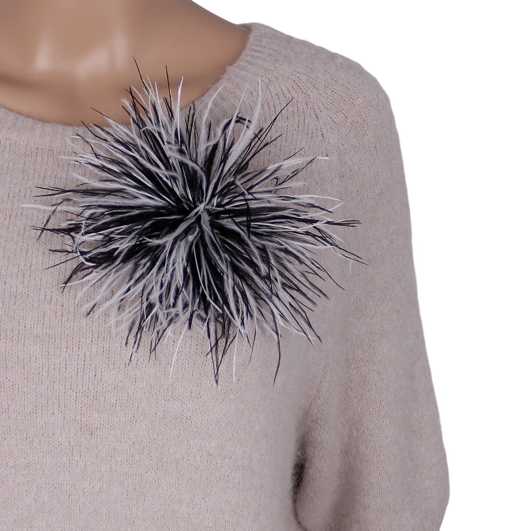 MIRROSI Brosche Edler Federbrosche, Feder-Anstecker im Boho-Vintage Stil, A günstig online kaufen