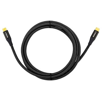 SEBSON USB C Kabel 0,5m auf USB C, Ladekabel / Datenkabel 3.1 Gen2, schwarz Smartphone-Kabel, (50 cm)